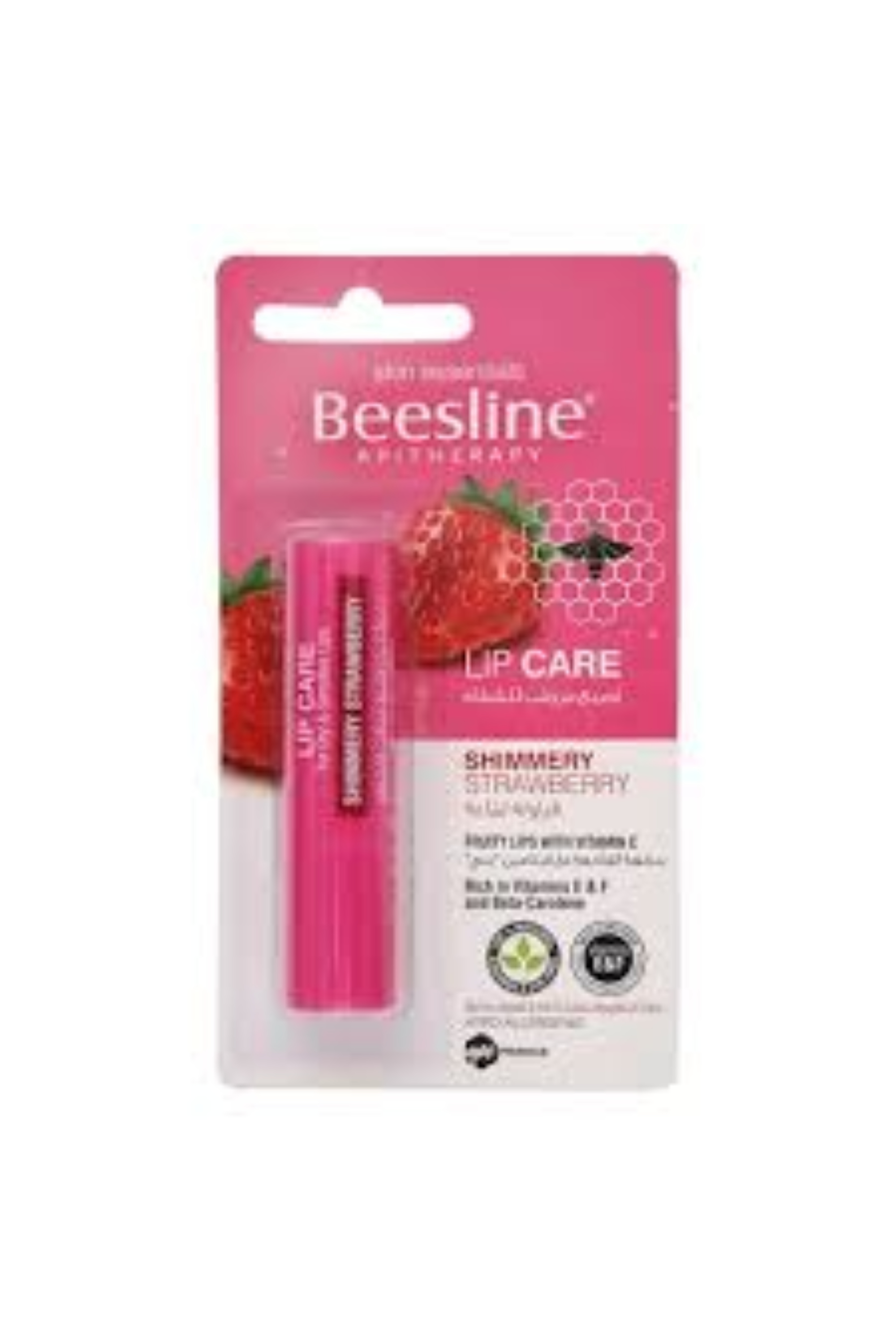 BEESLINE SHIMMERY & STRAWBERRY LIPS 4.5GR