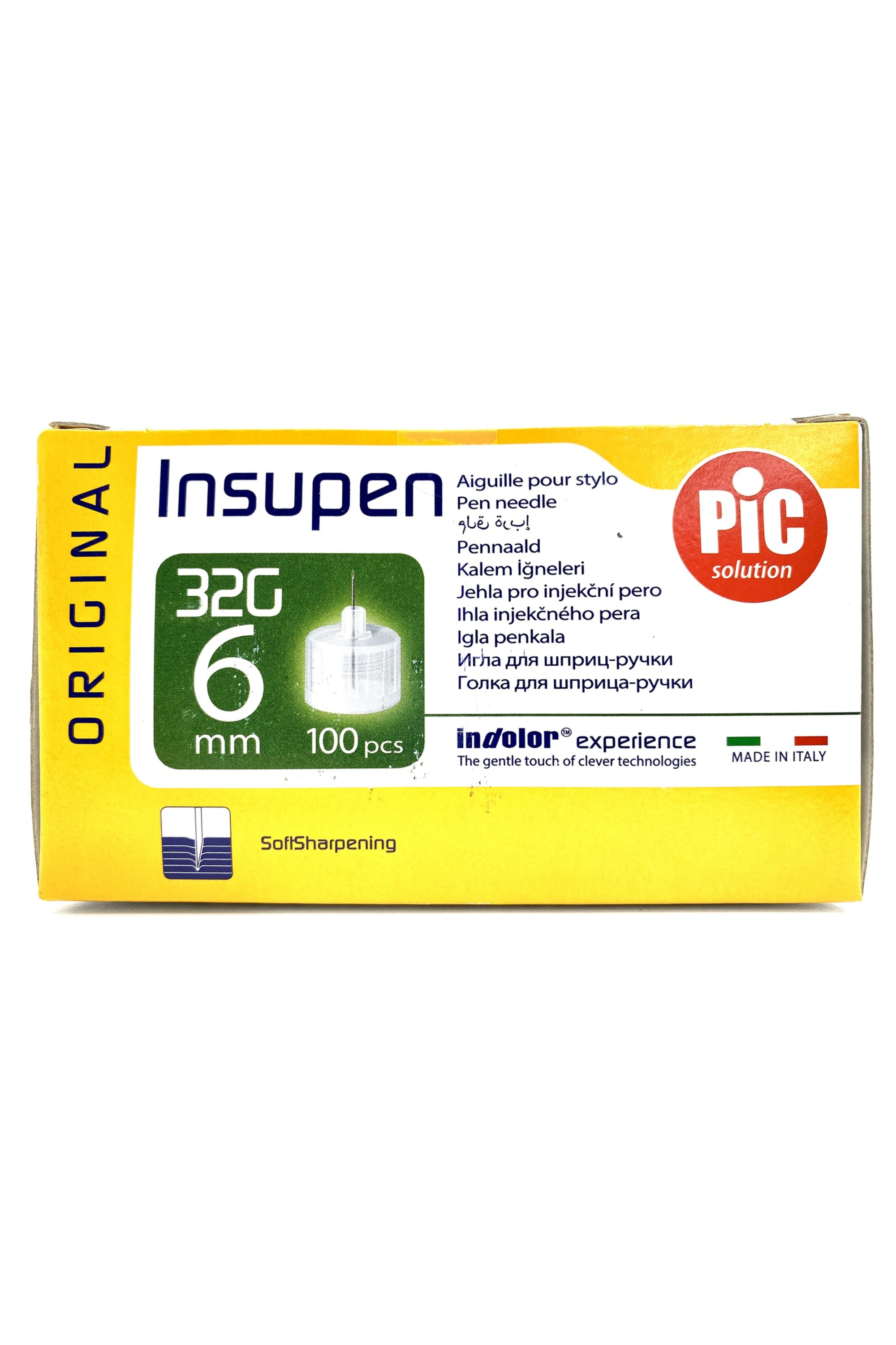 PIC-INSUPEN PEN NEEDLES G32 X 6MM 100'S (229830)