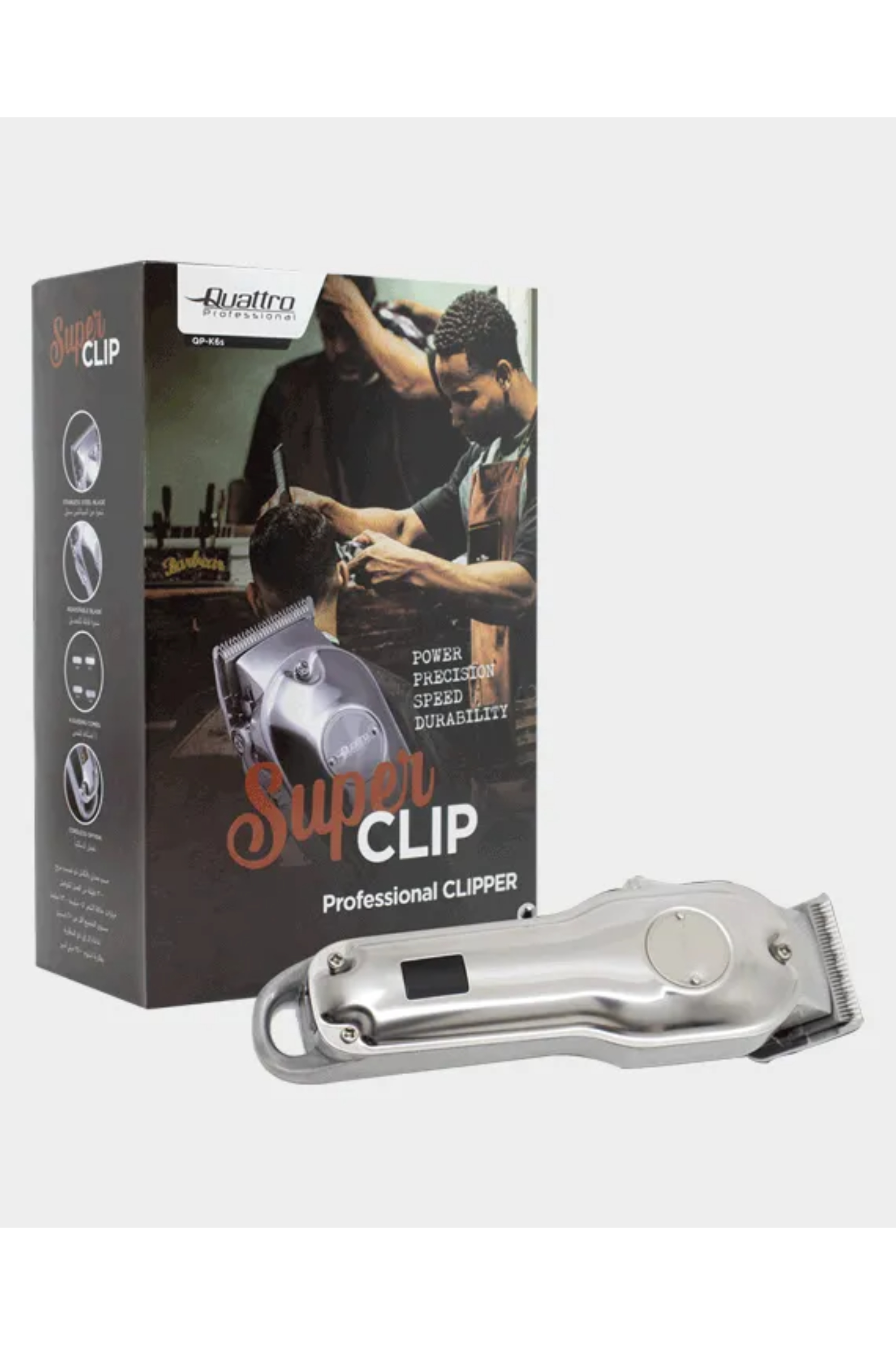QUATTRO PROFESS. SUPER CLIP QP-K6'S CORDLESS CLIPPER (96303)
