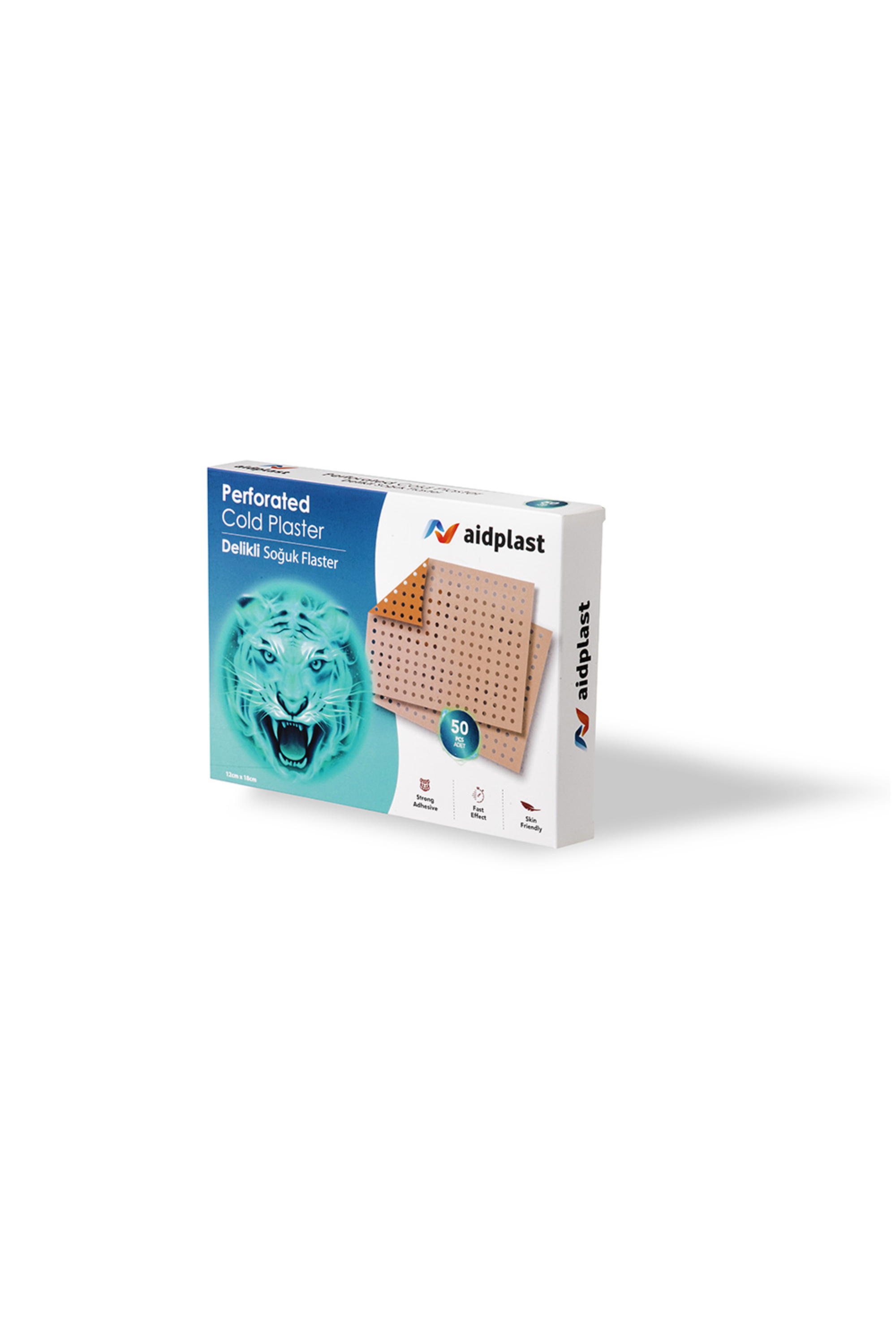 V7OOM-AIDPLAST PERFORATED COLD PLASTER 12cmX18cm(50pcs)