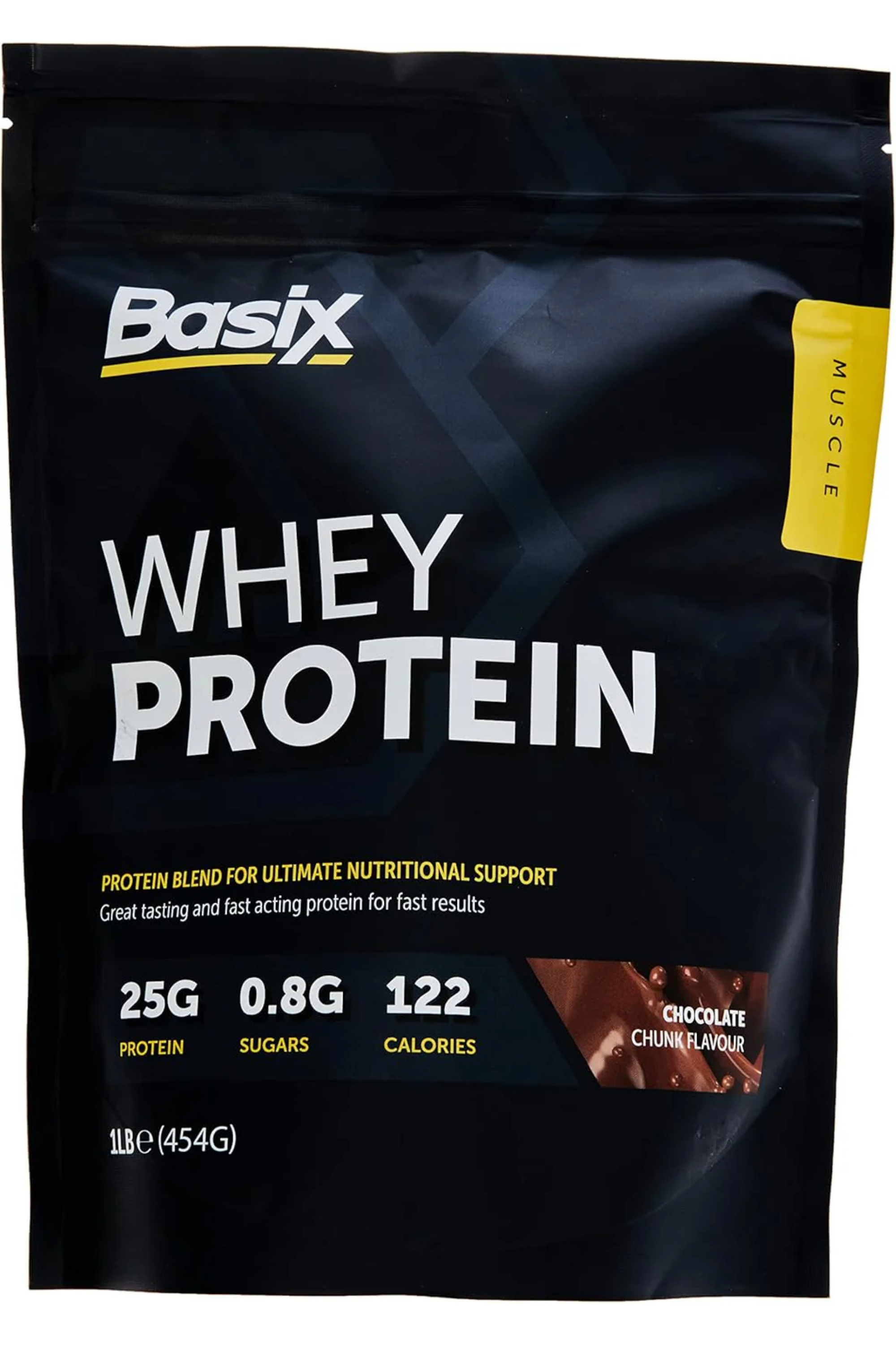 Basix whey protein chocolate chunk 1 lb
