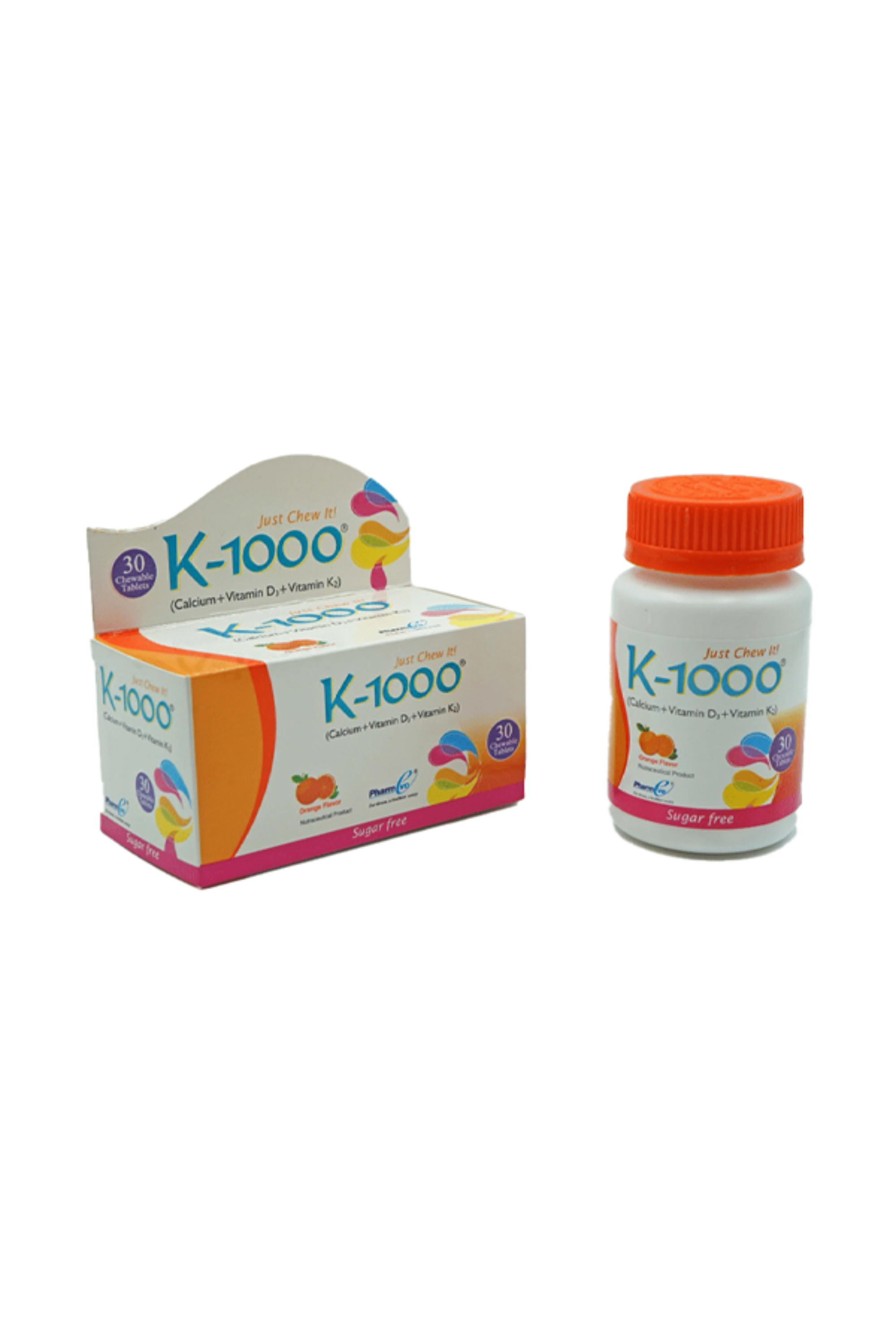 k-1000 orange flavor 30 chewable tablets