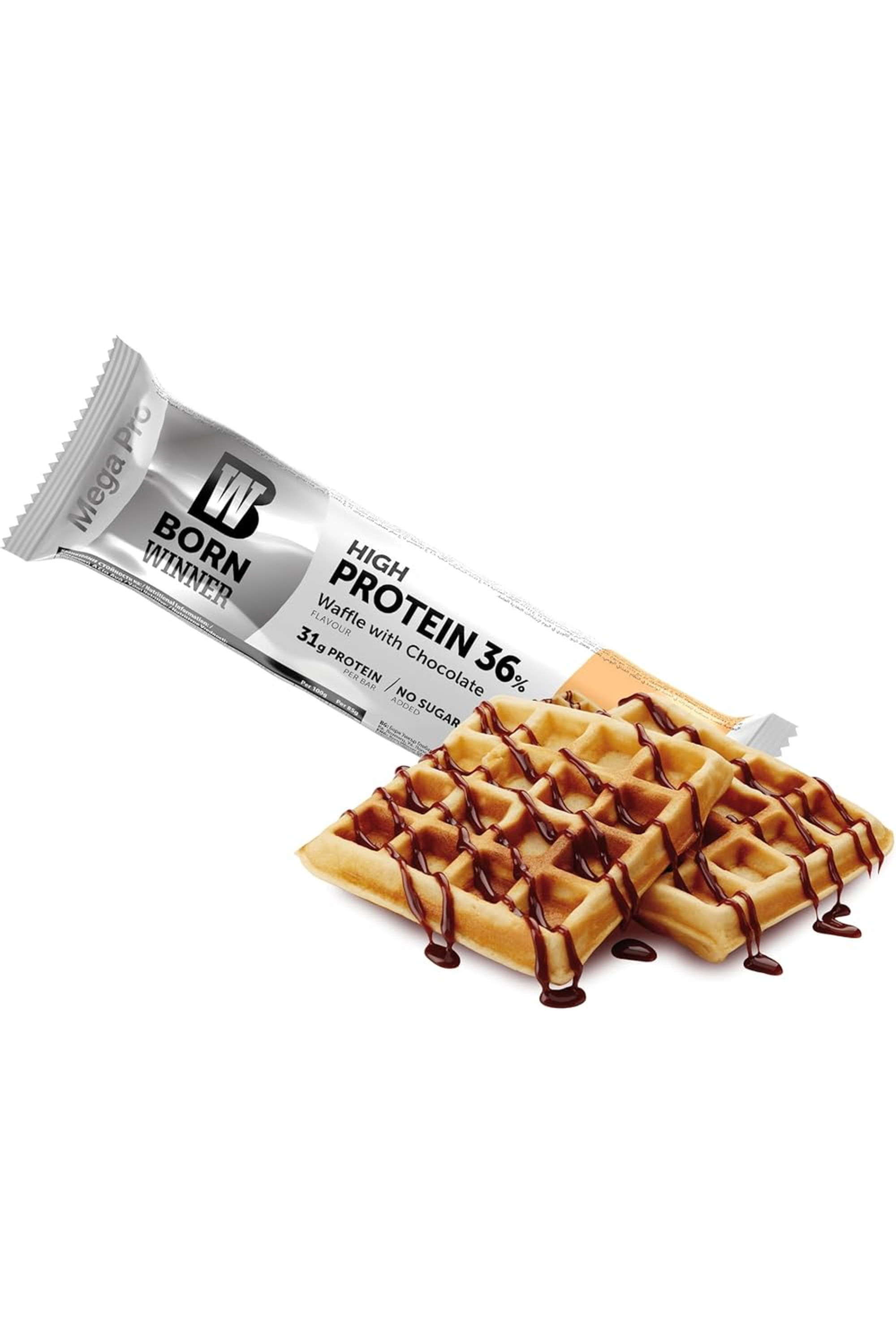 Born Winner Mega Protein Waffle With Chocolate 85g