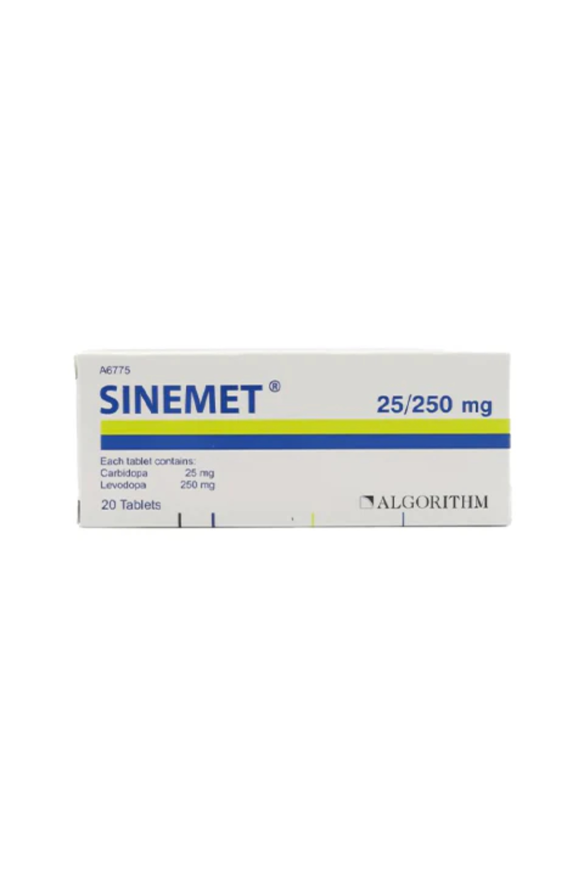 SINEMET 25/250MG TAB 20'S