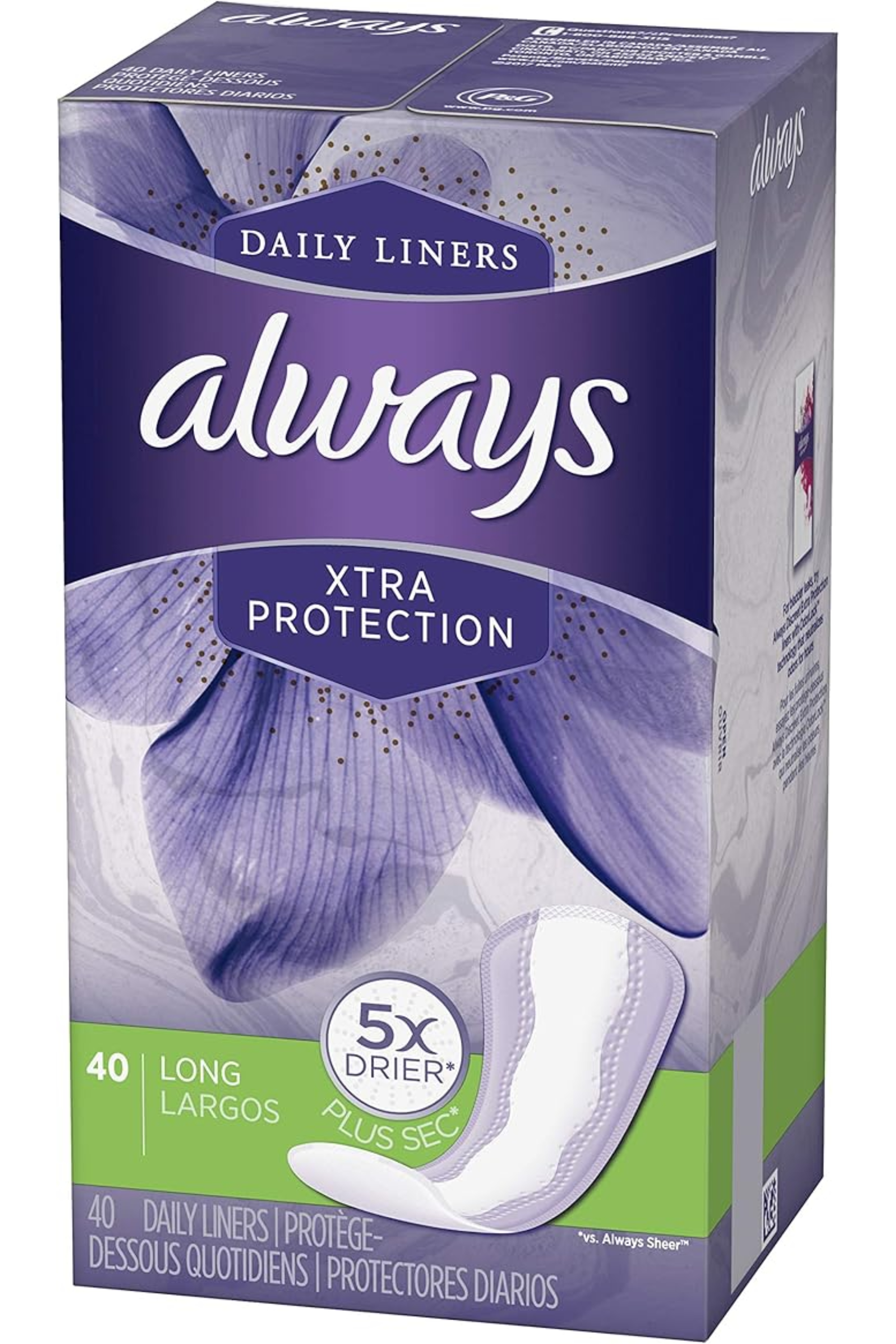 ALWAYS PANTYLINERS UNSCNTD 10*40S