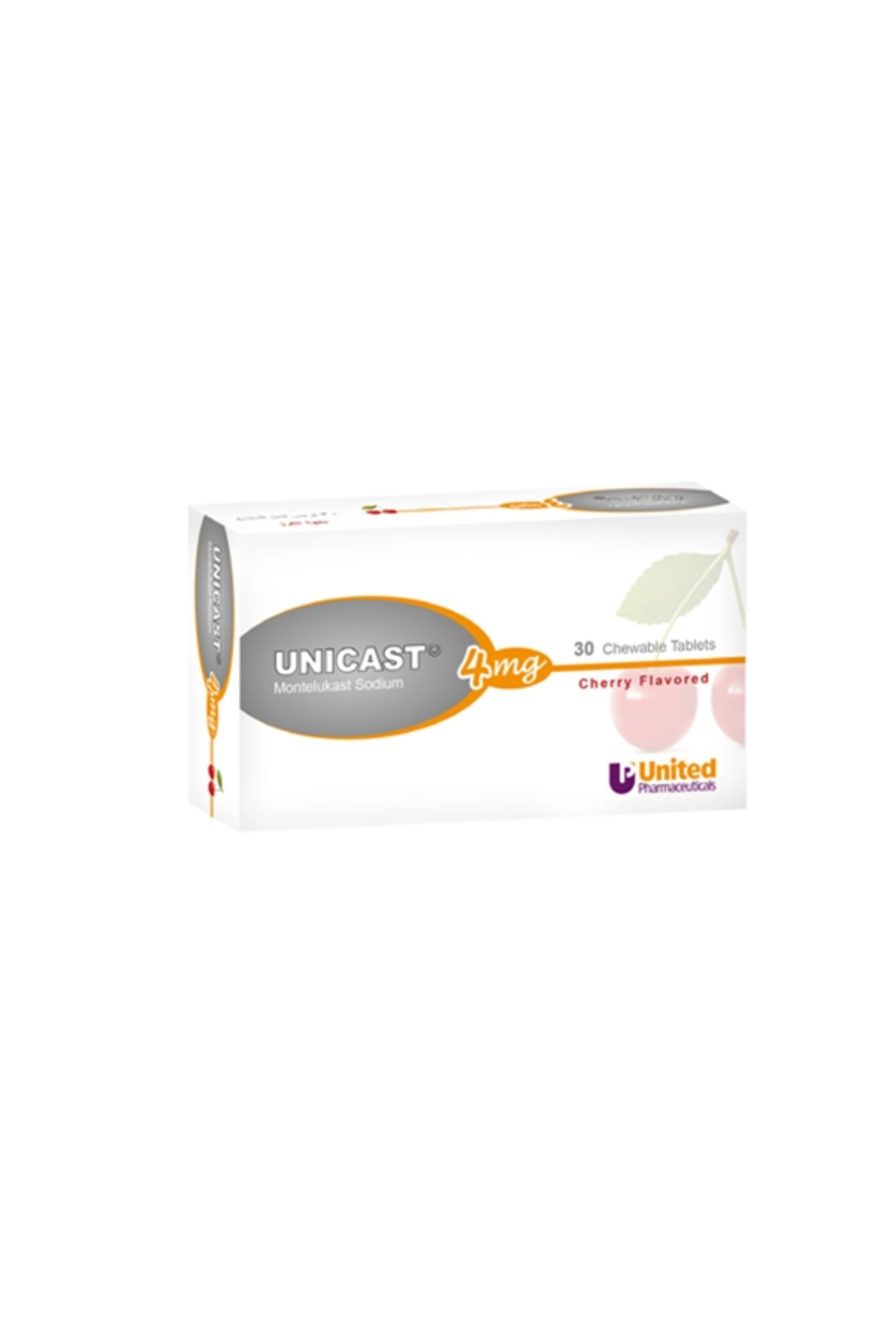 UNICAST 4MG CHEWABLE 30'S TABLET