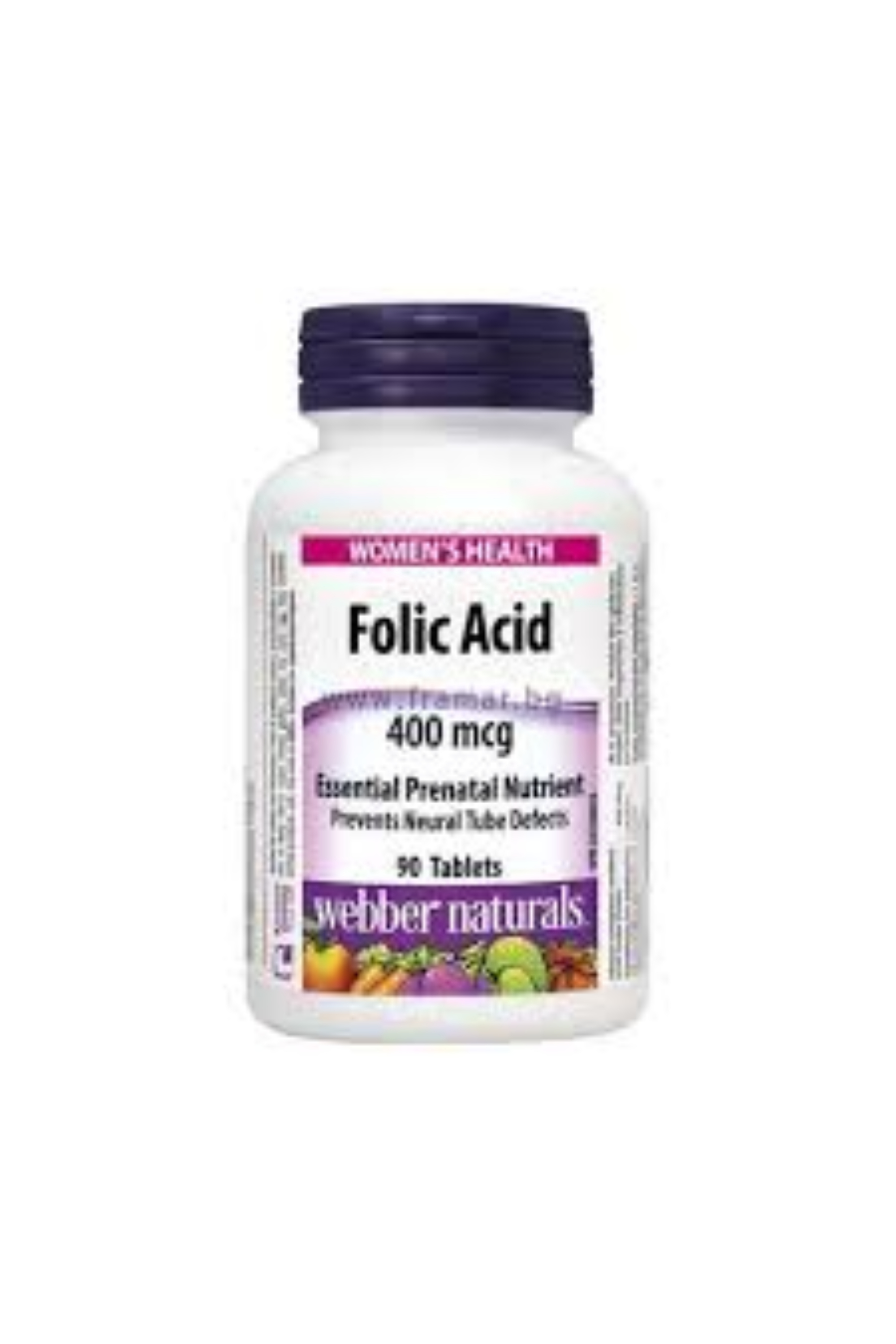 WEBBER NATURALS FOLIC ACID 400MG TAB 90'S