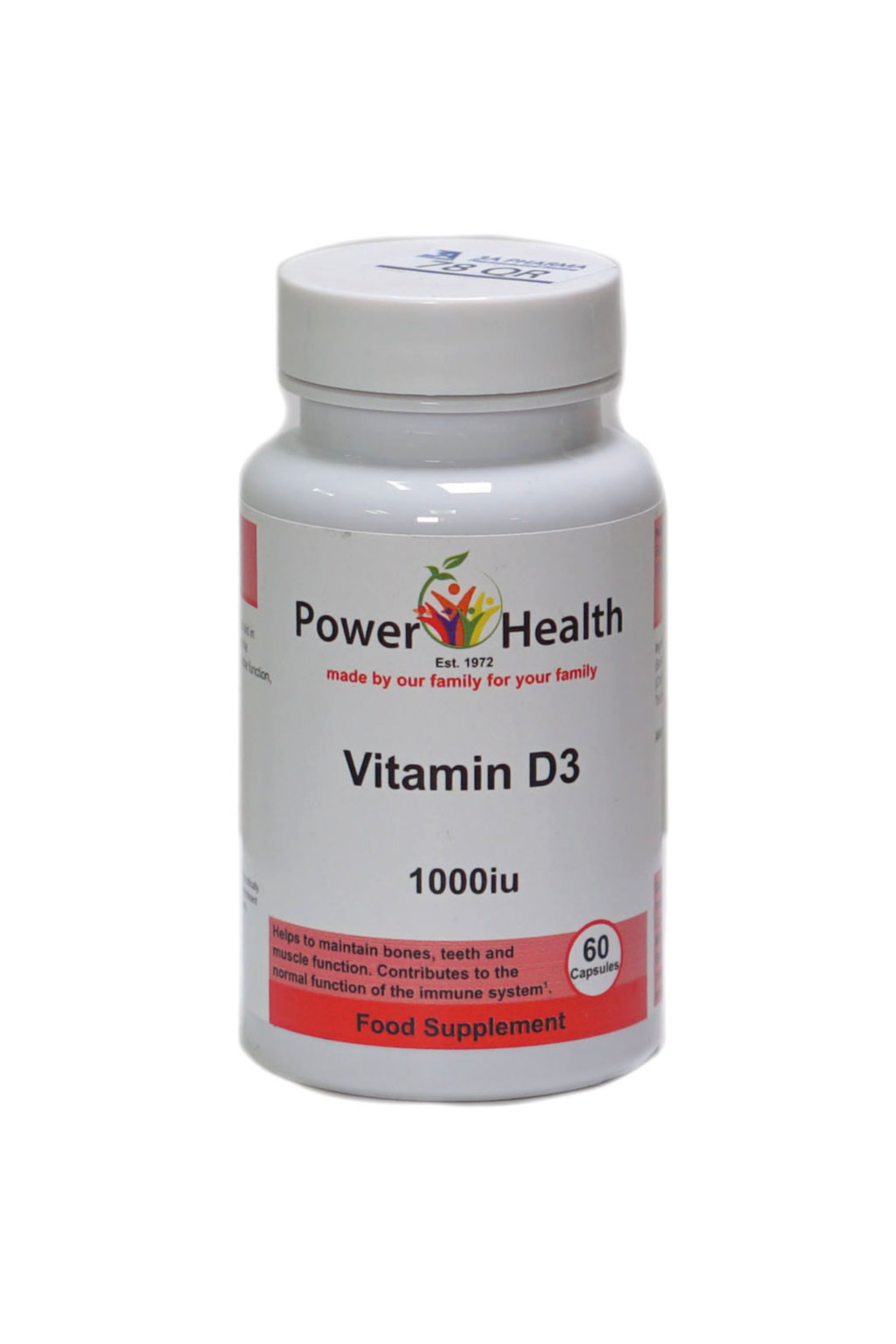 POWER HEALTH VITAMIN D3 1000IU 60'S