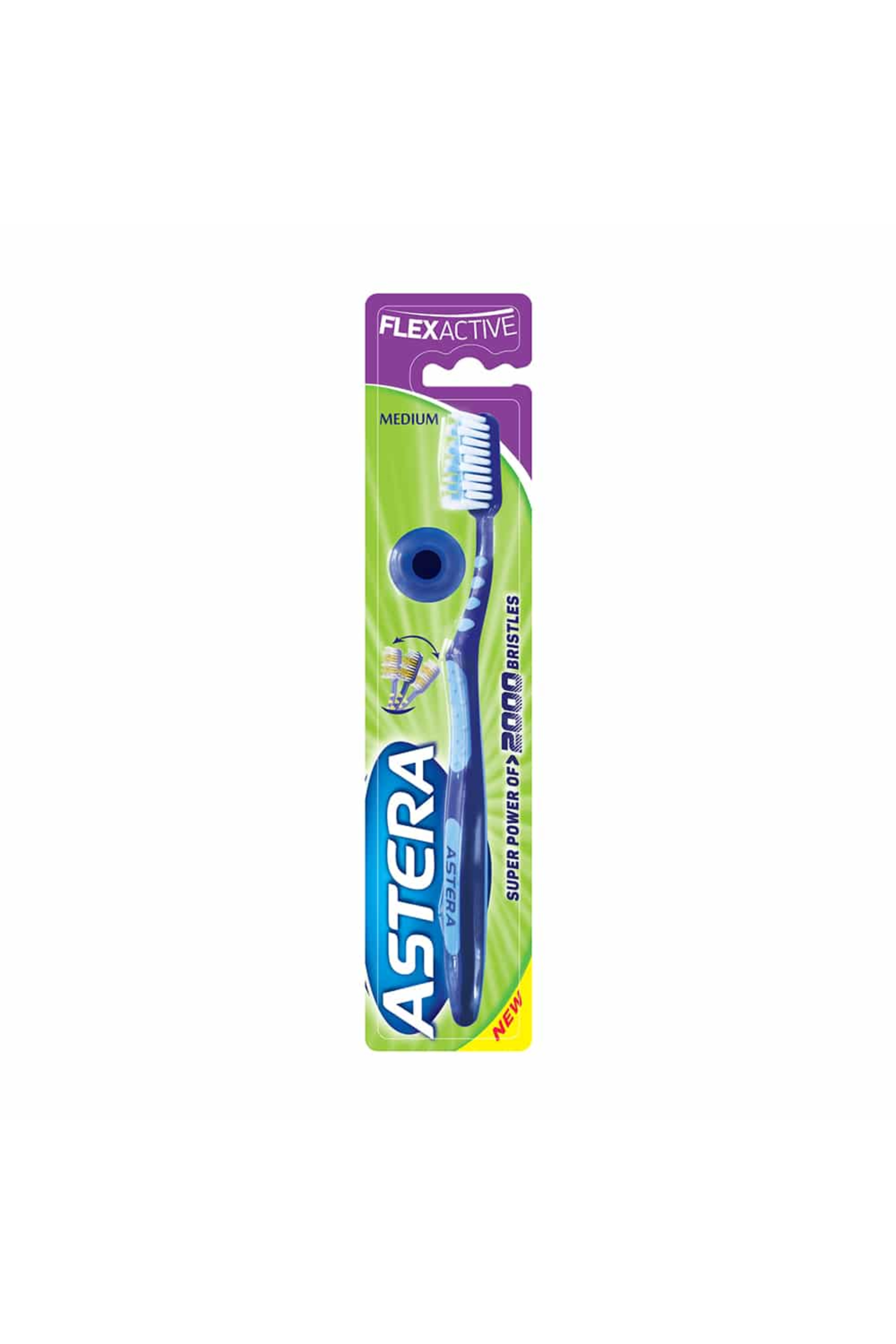ASTERA FLEX ACTIVE MEDIUM TOOTHBRUSH