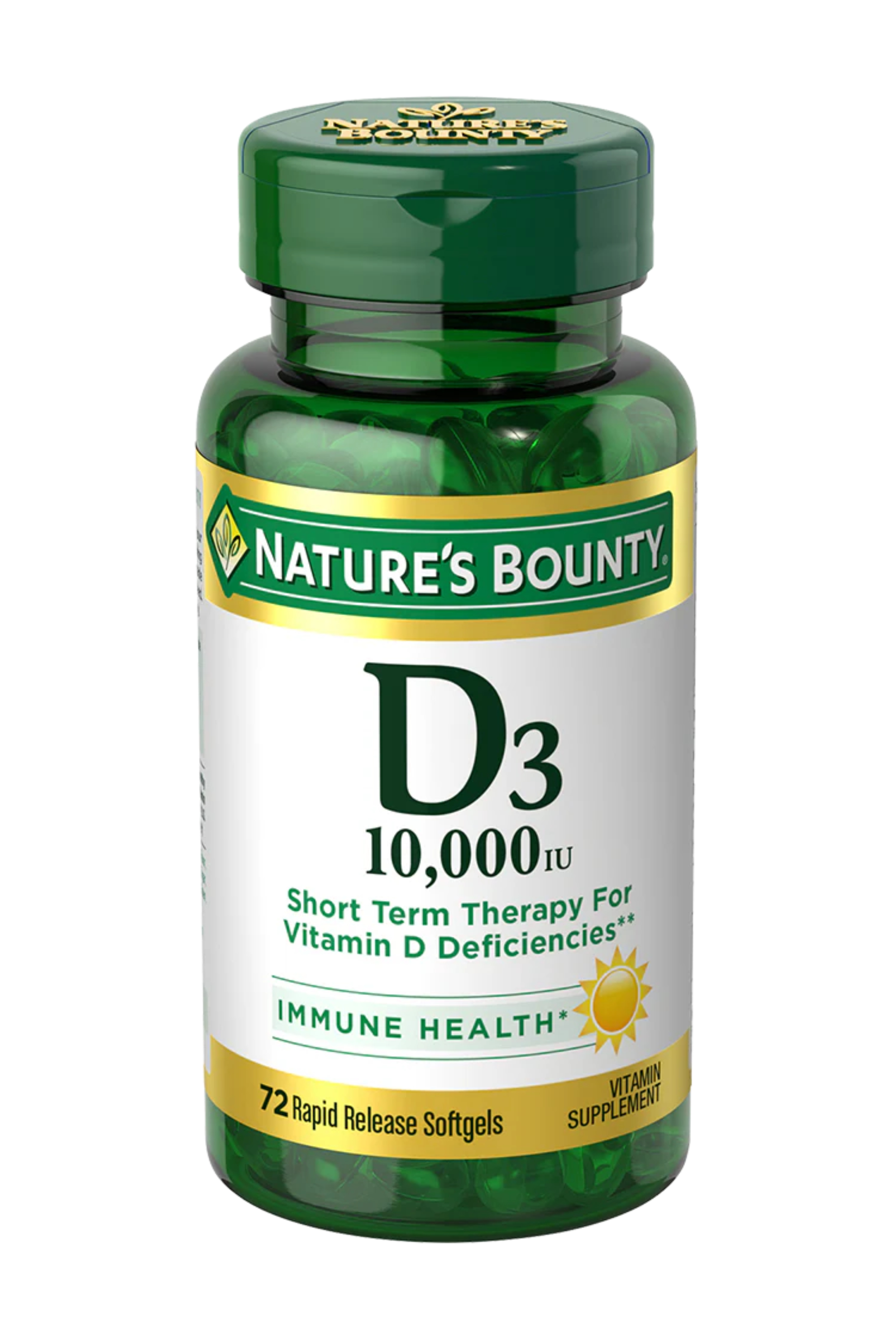 NATURE'S BOUNTY D3 10,000 IU SOFTGELS 72'S