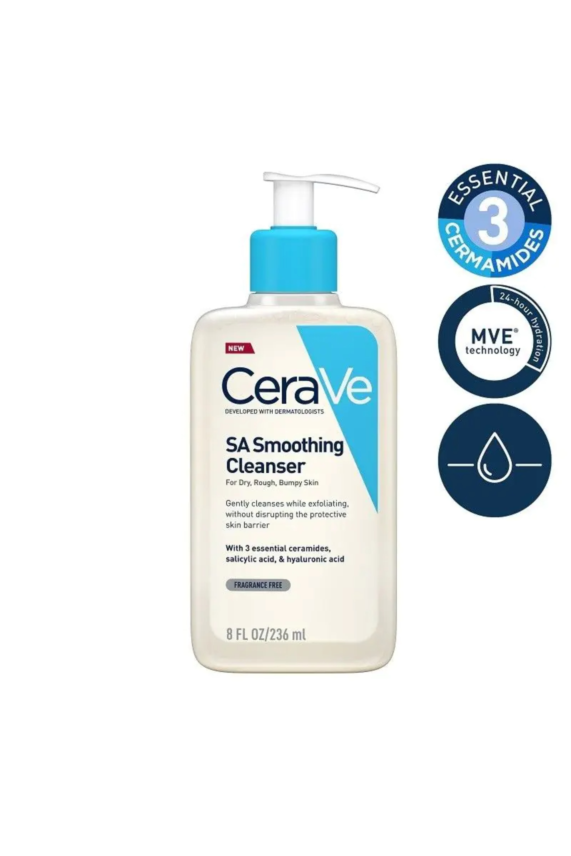 CERAVE SA SMOOTHING CLEANSER PUMP 236ML