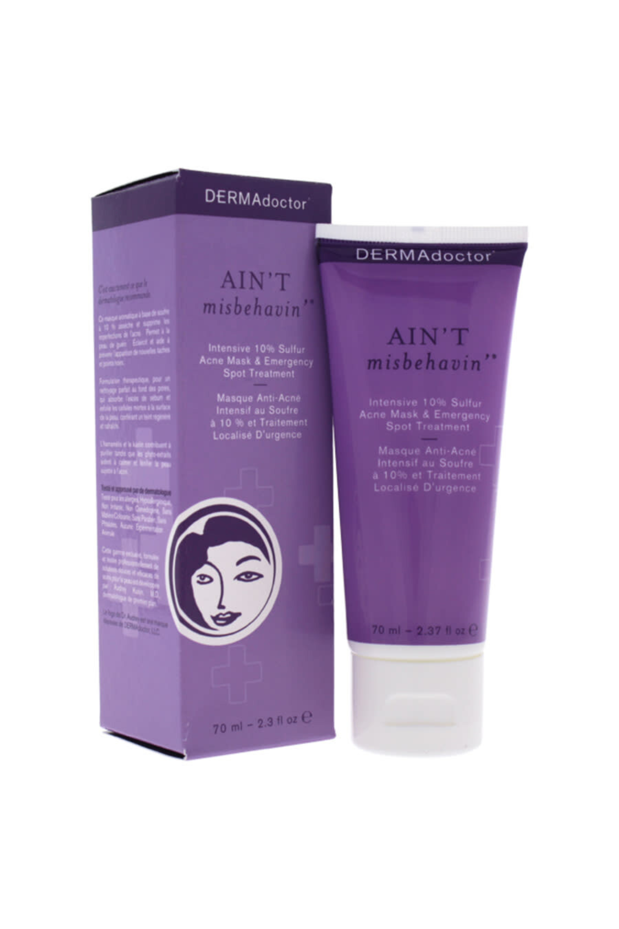 DERMA DOCTOR AINT MISBEHAVING INTENSIVE SULFUR 10% ACNE MASK SPOT TREATMENT 70ML