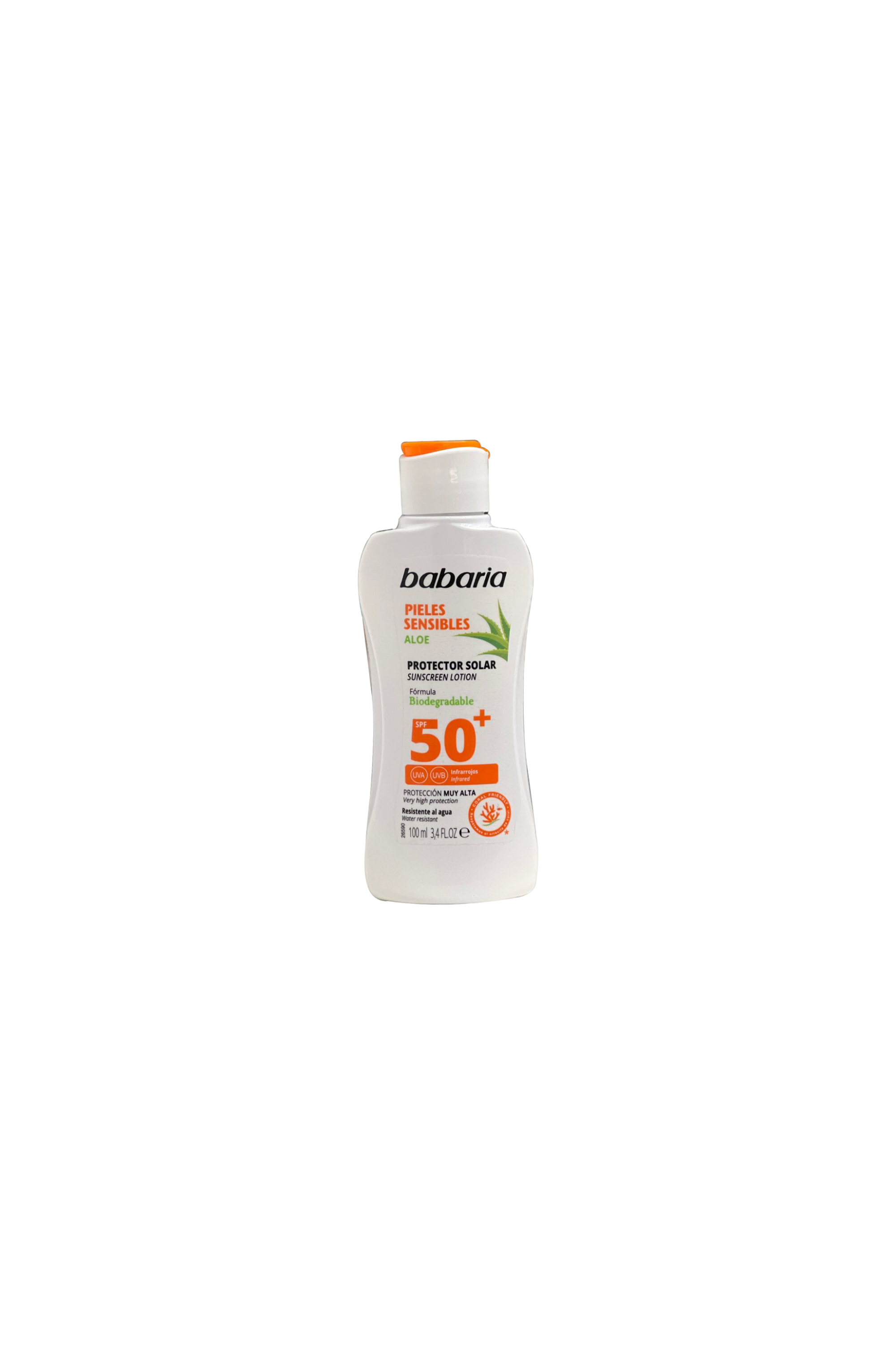 BABARIA ALOE SUNSCR.SENS SKIN SPF50+100ML