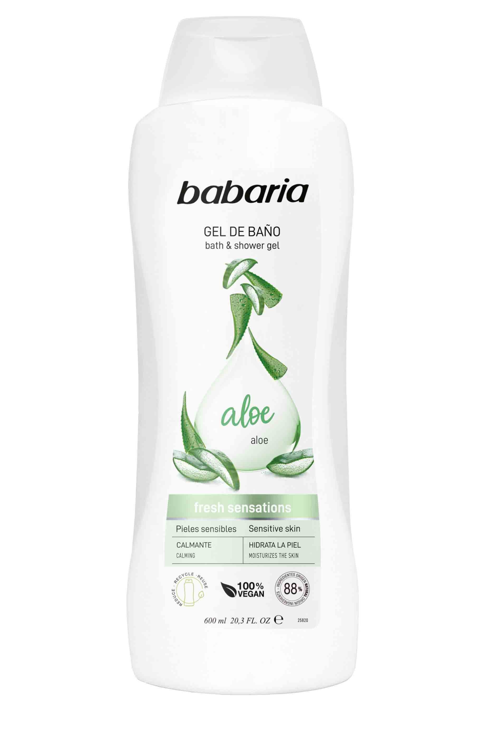 BABARIA ALOE VERA MOISTURISING BATH AND SHOWER GEL 1000ML