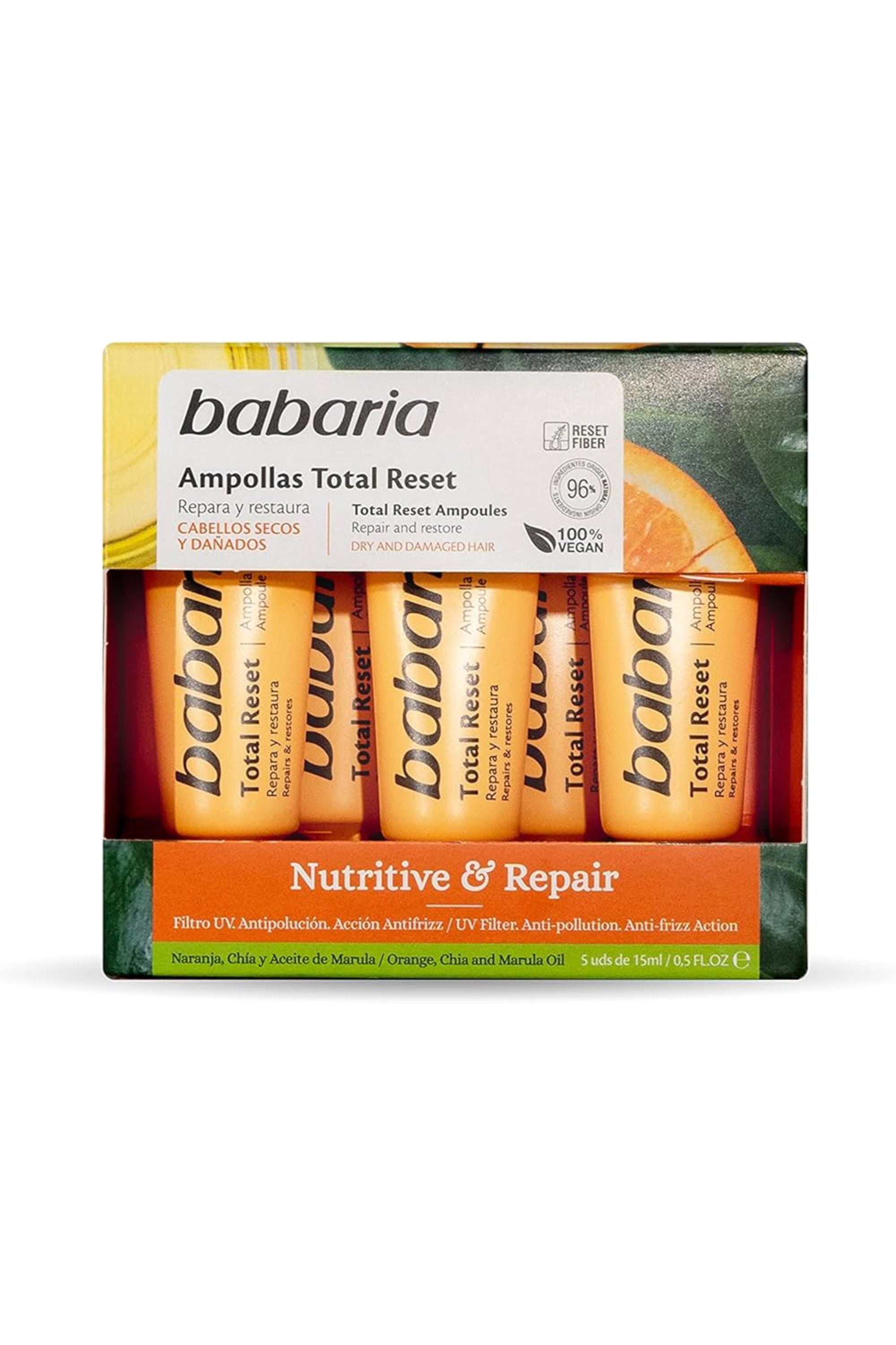 BABARIA TOTAL RESET NUTRITIVE % REPAIR AMPOULES-NEW 5X18