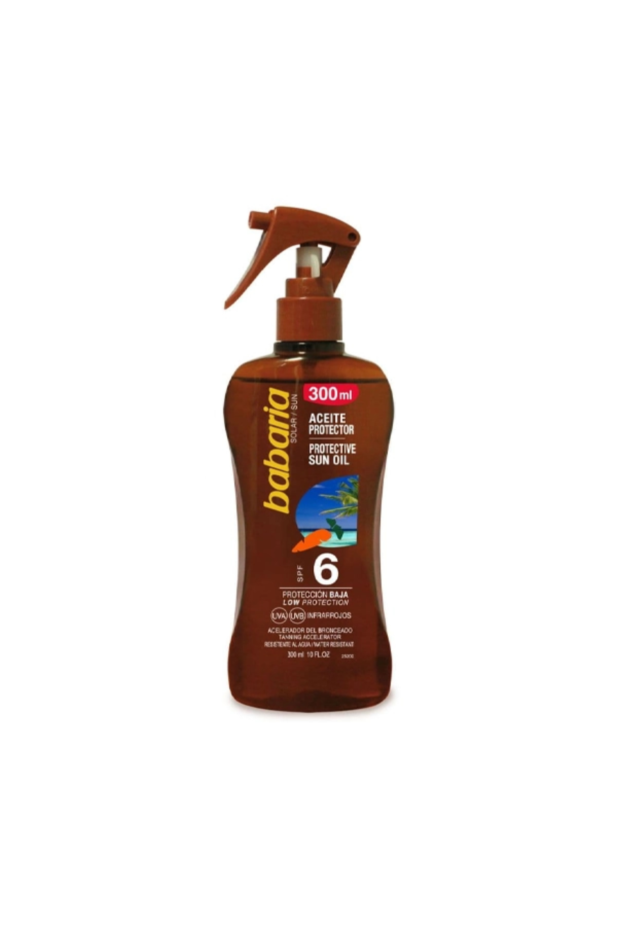 BABARIA CARROT PROTECTIVE SUN OIL SPRAY SPF 6 300ML