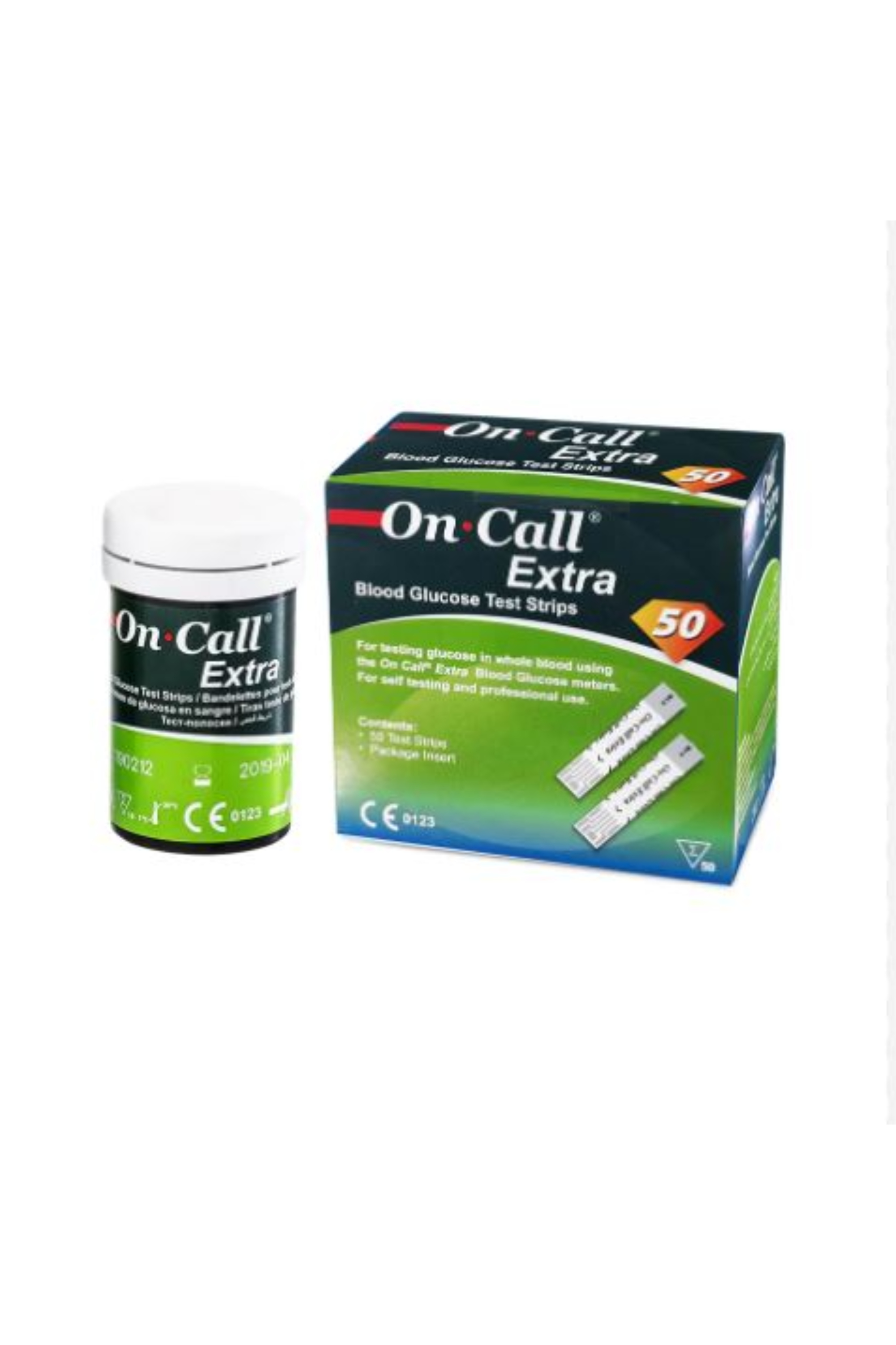 ON CALL EXTRA CE BLOOD GLUCOSE TEST STRIPS 2x25