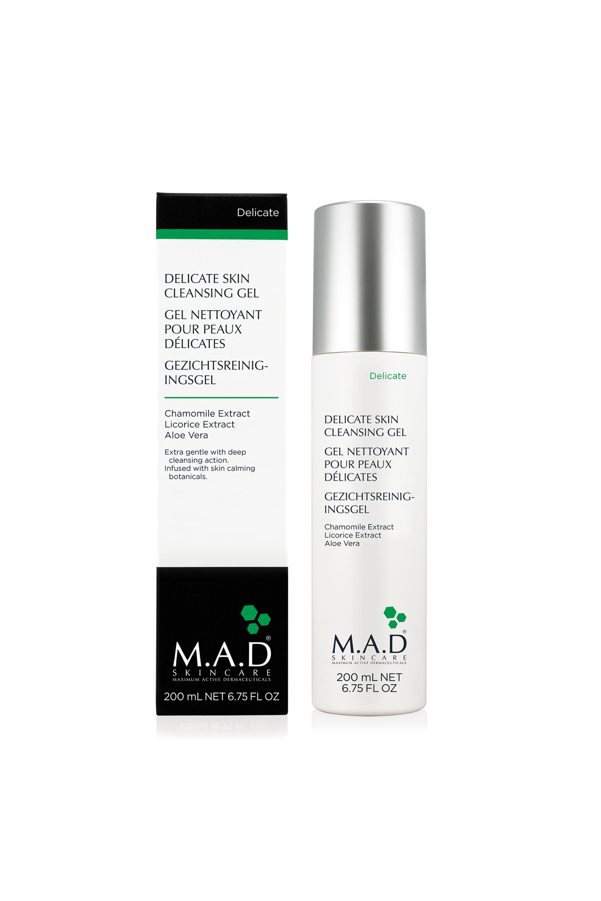 MAD DELICATE SKIN CLEANSING GEL 200 ML