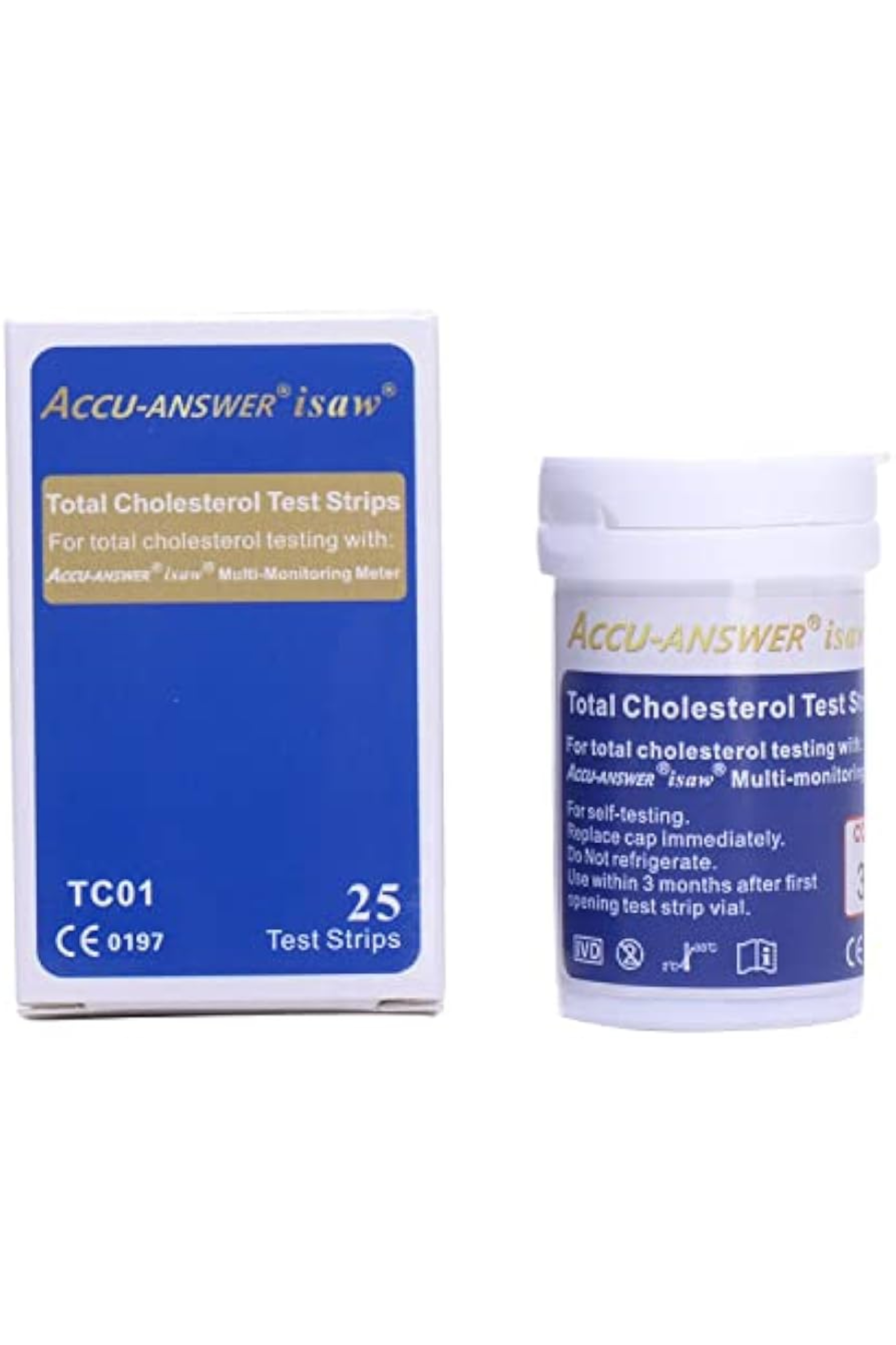 Accu-Answer Total Cholesterol Test Strips (25)