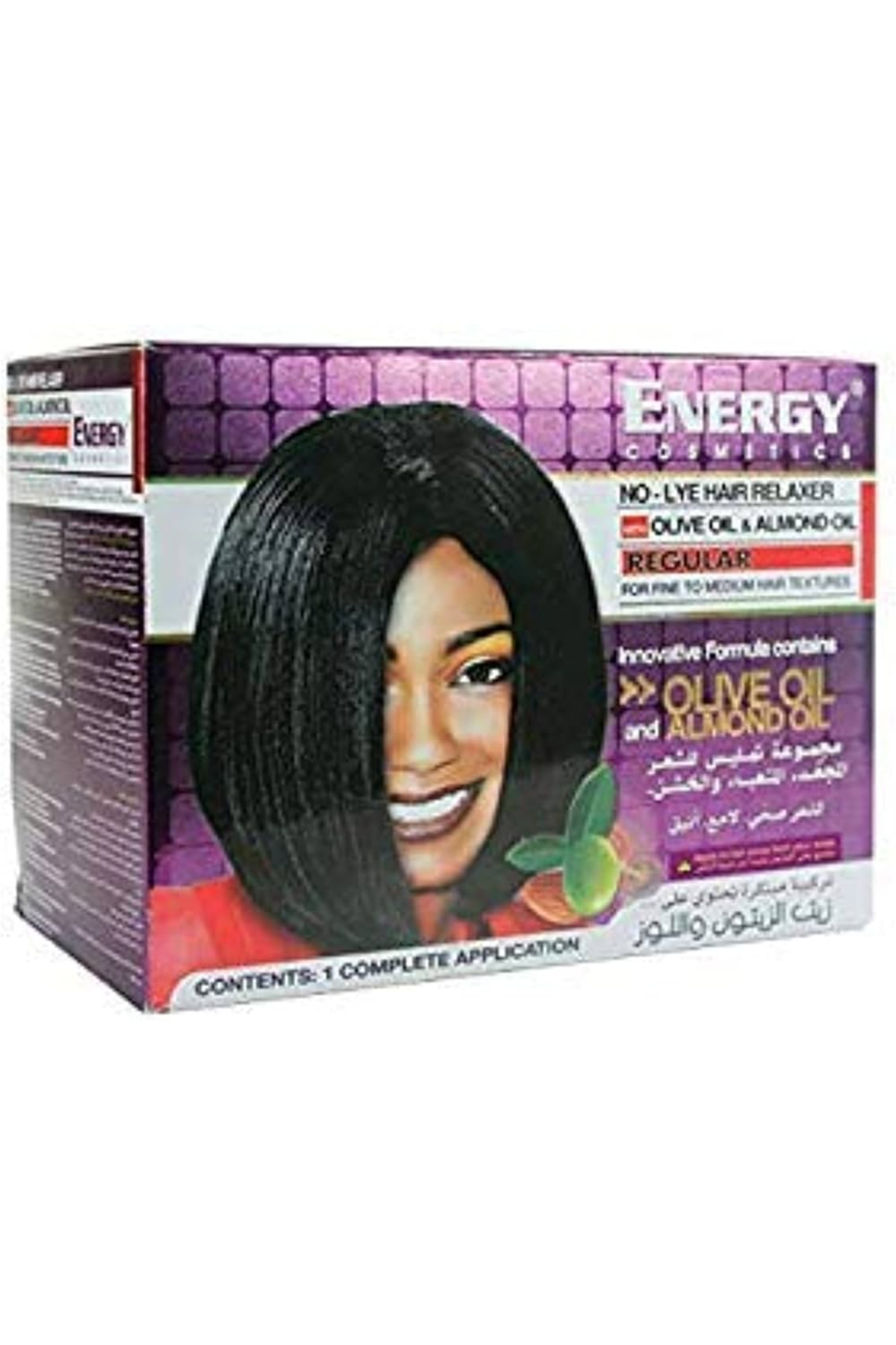 ENERGY NO LYE HAIR RELAXER OLIVE & ALMOND REGULAR