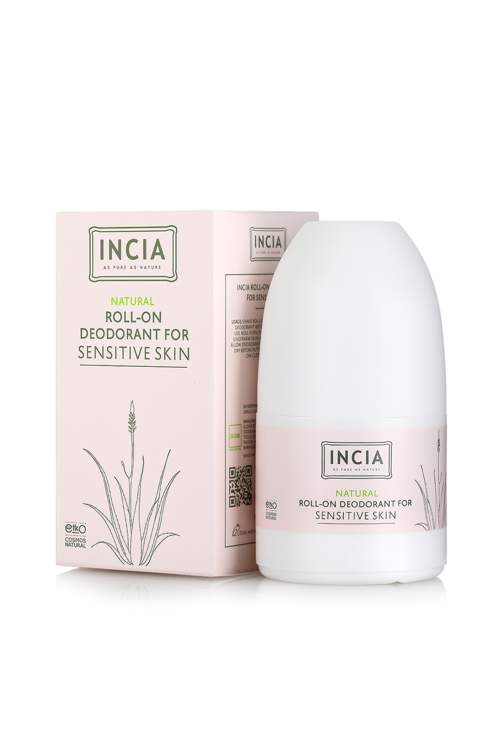 INCIA ROLL-ON DEODEORANT FOR SENSITIVE SKIN 50 ML