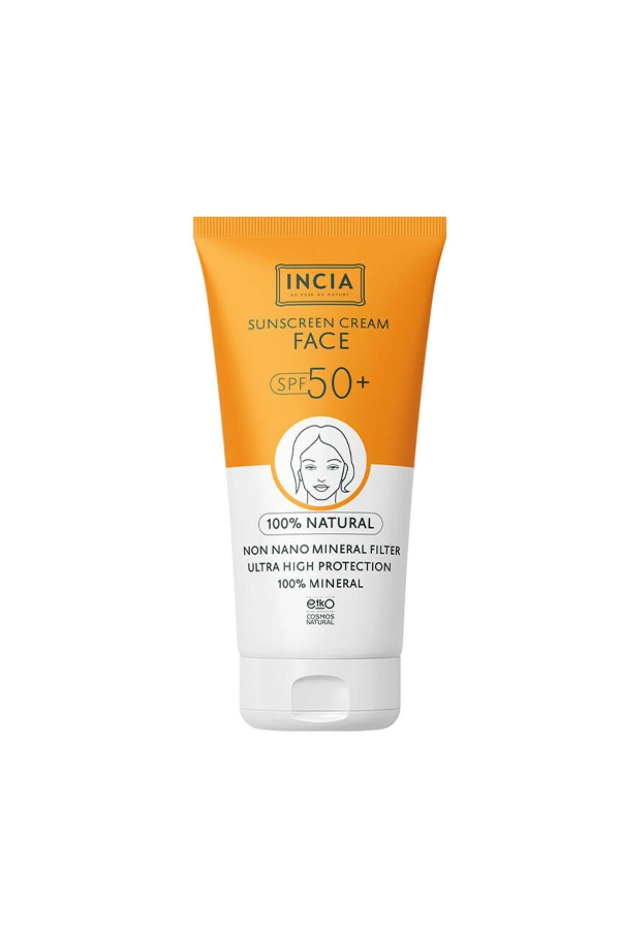 INCIA FACE SUNSCREEN 50SPF 50 ML