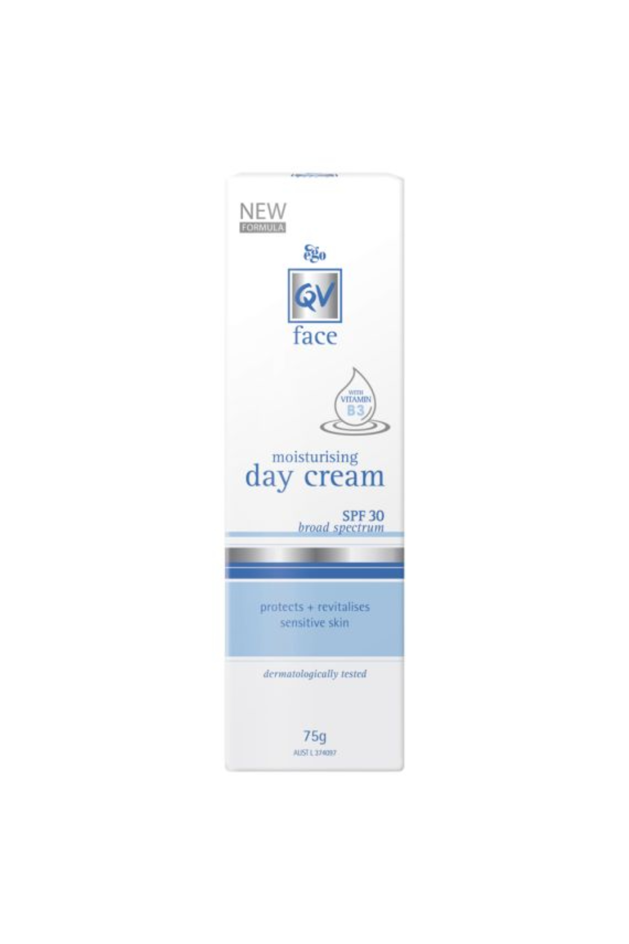 EGO QV FACE MOIST DAY CREAM SPF 30+ 75G 