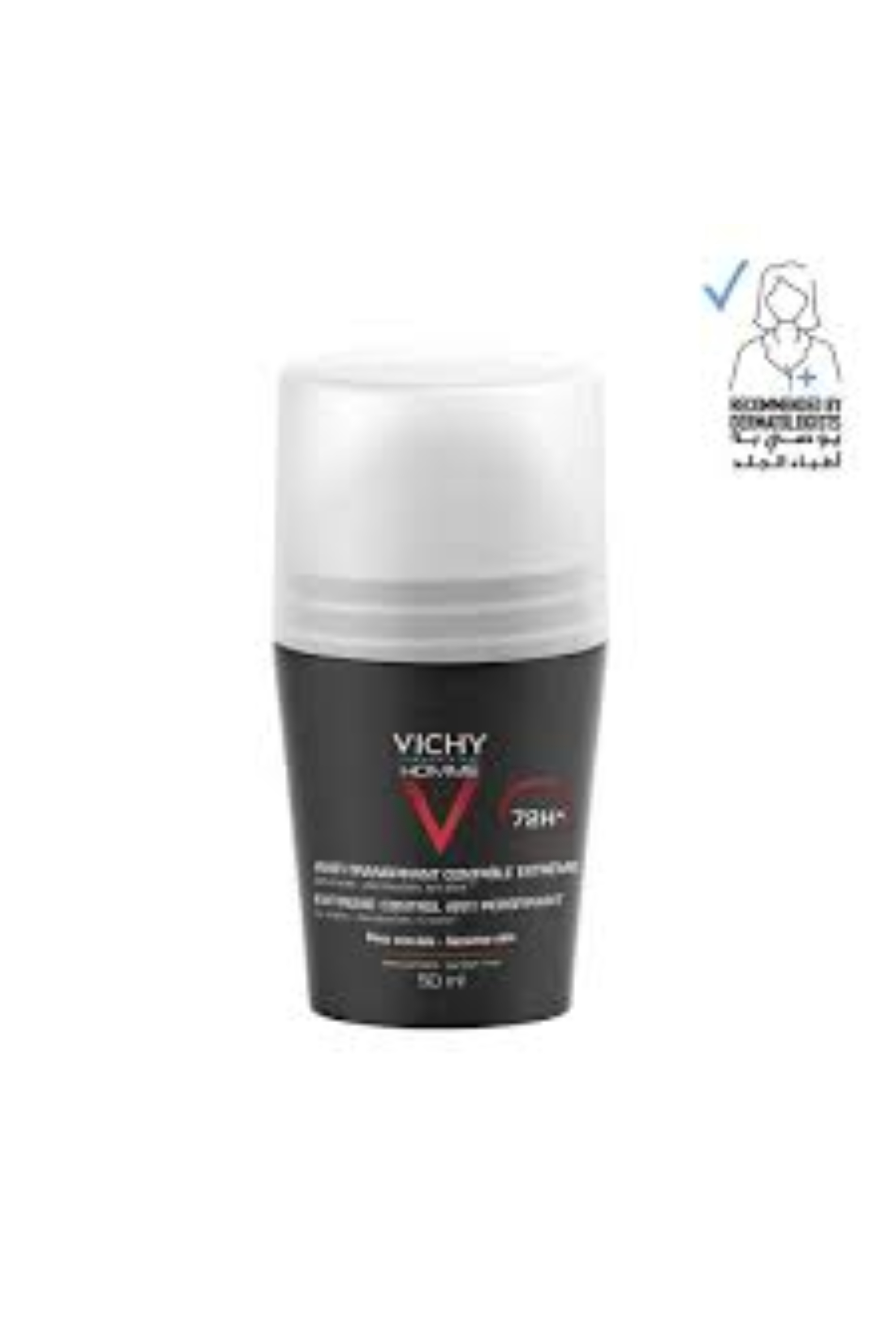 VICHY DEO ROLL ON MEN BLACK 72 HRS CLINICAL