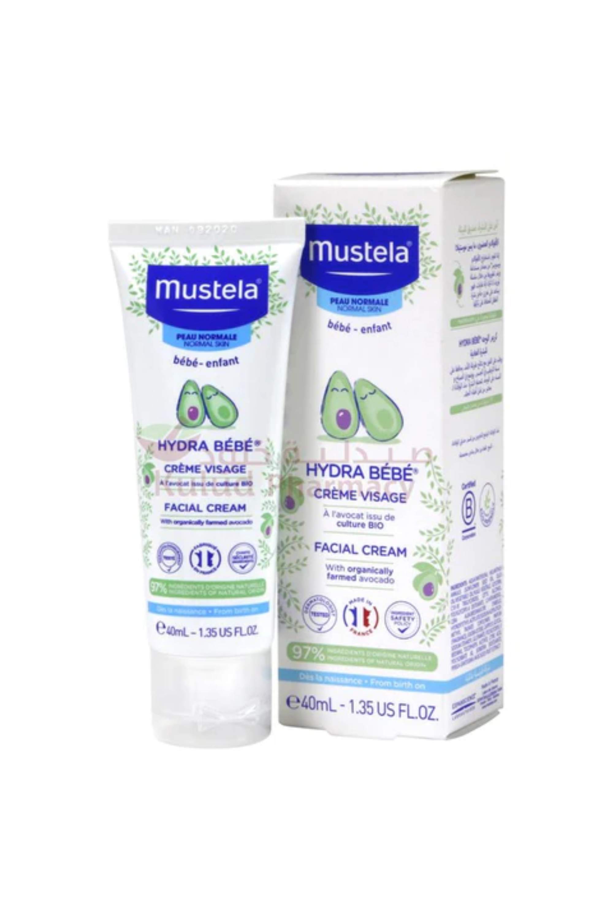 MUSTELA HYDRA BEBE FACIAL CREAM 40ML