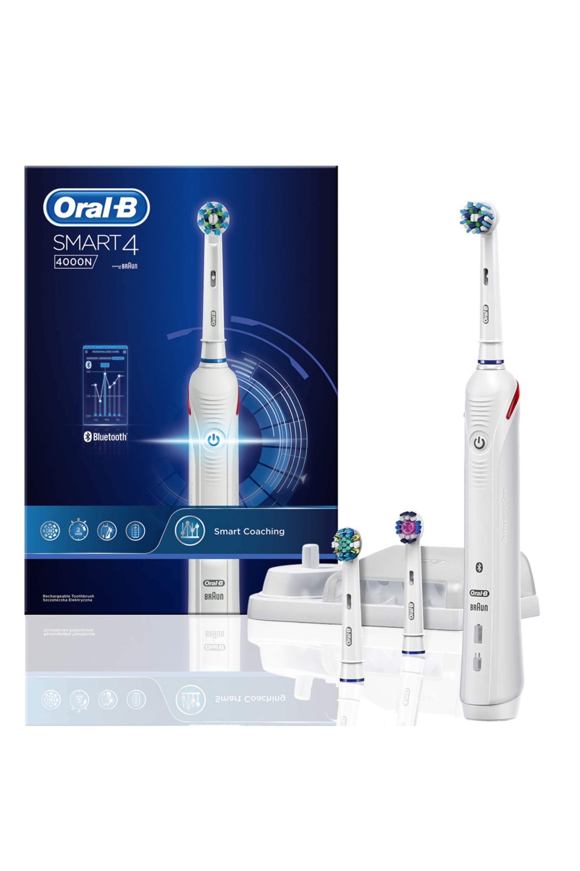 ORAL B SMART4 4000 AND BLUETOOTH TOOTHBRUSH