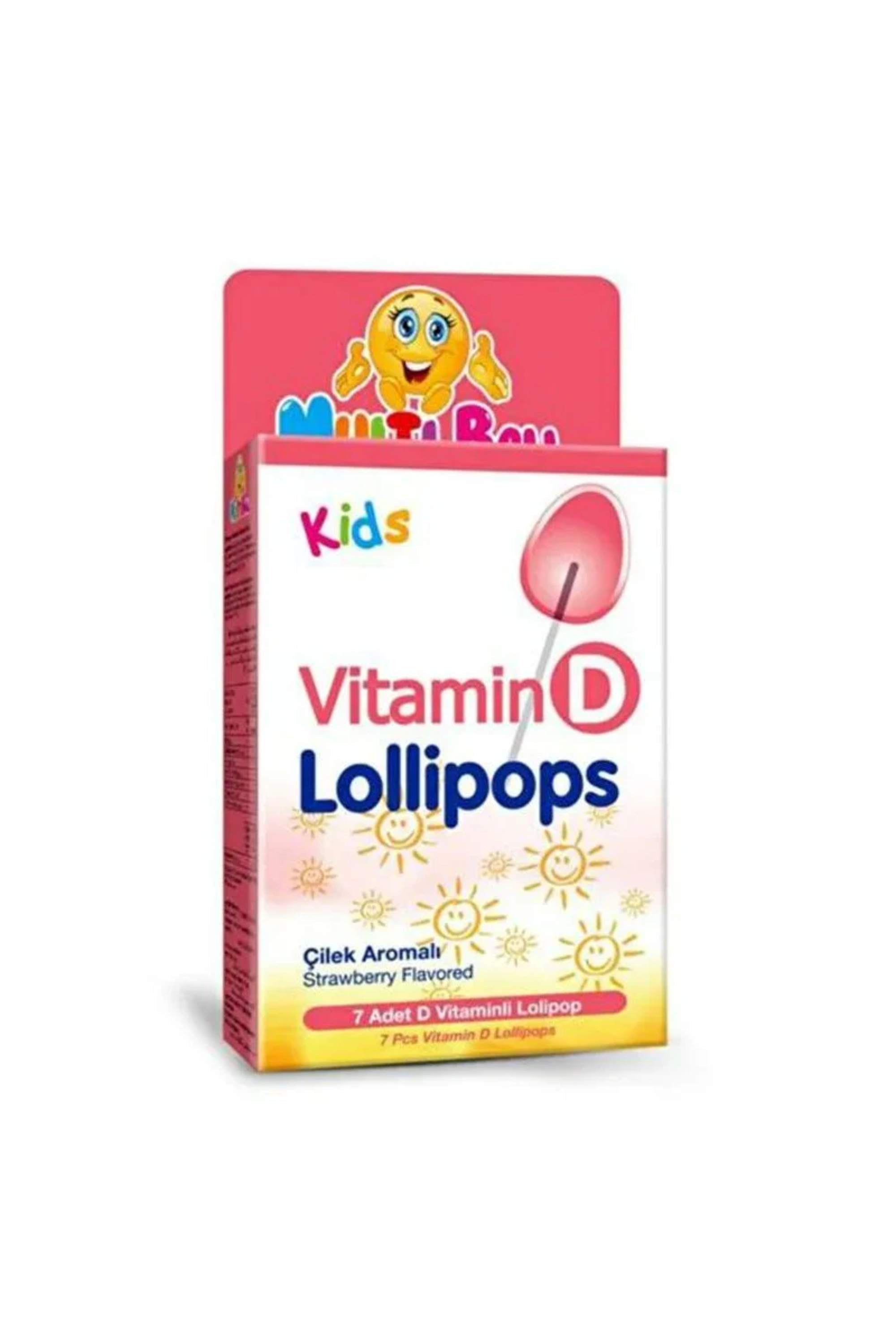 MULTIBALL KIDS VITAMIN D LOLLIPOPS 7'S