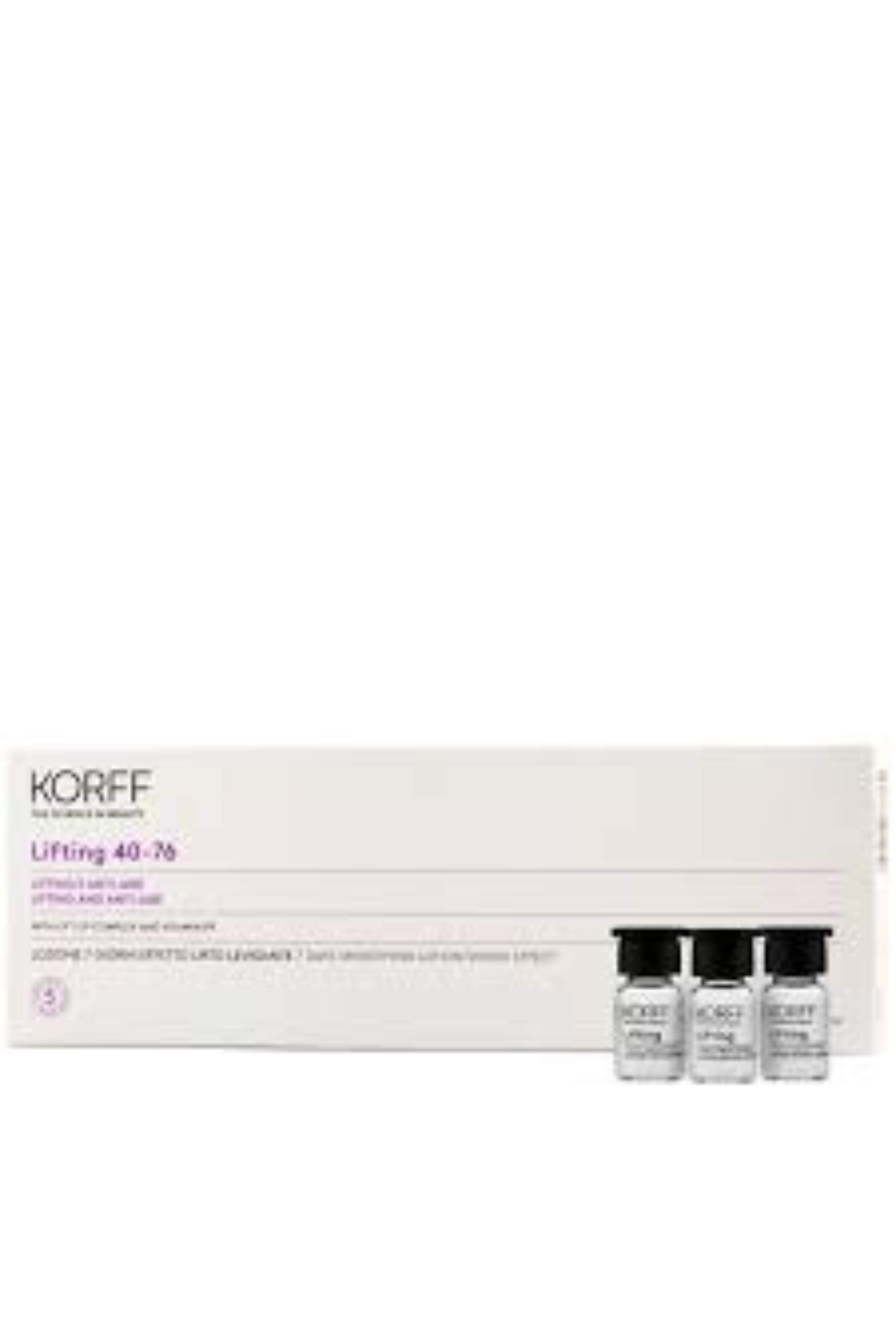 KORFF LIFTING 40-76 LIFTING AND ANTI-AGE 7DAYS SMOOTHING LOTION SHOCK EFFECT 7AMP 2ML
