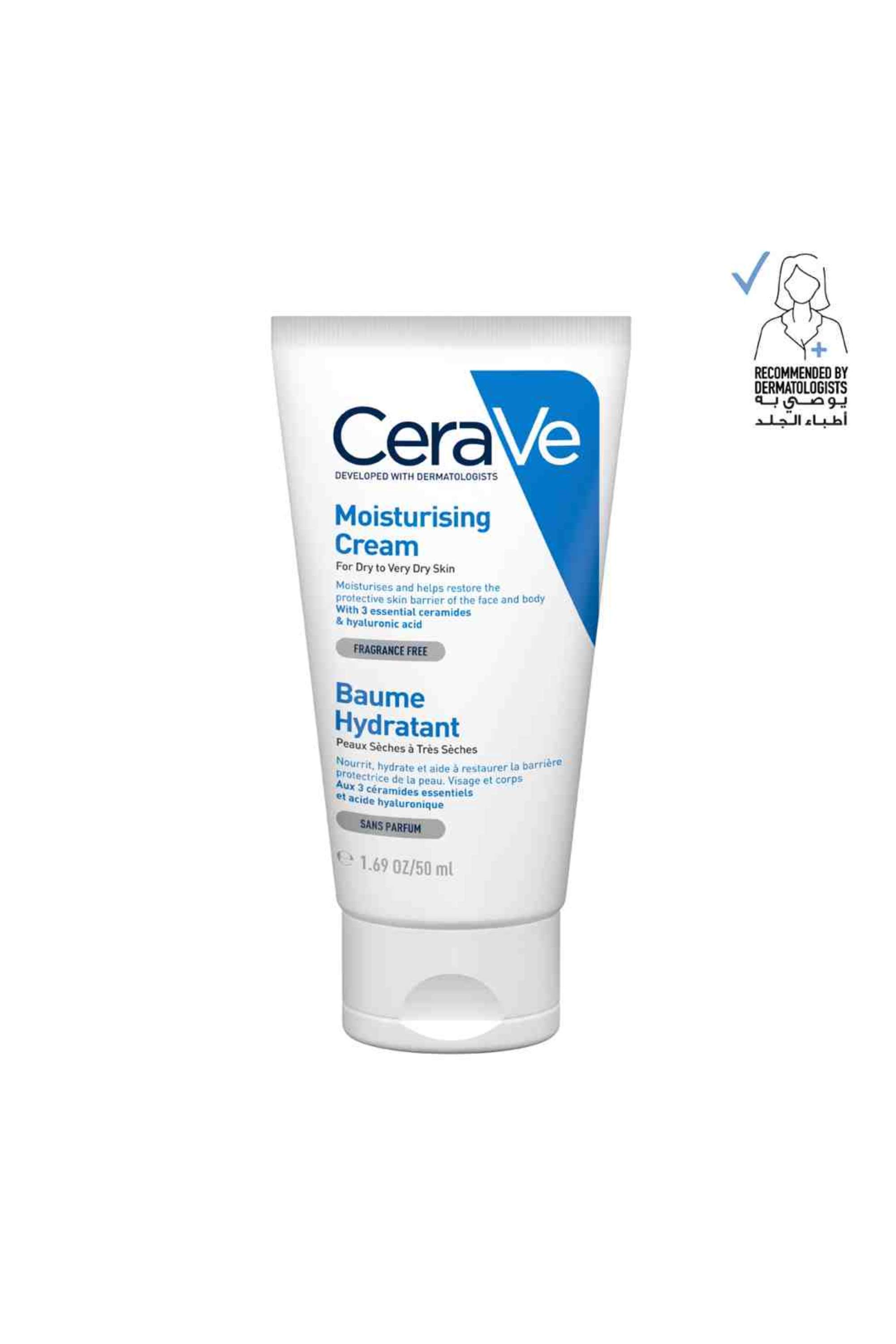 CERAVE MOISTURIZING CREAM FOR DRY TO VERY DRY SKIN 50 ML
