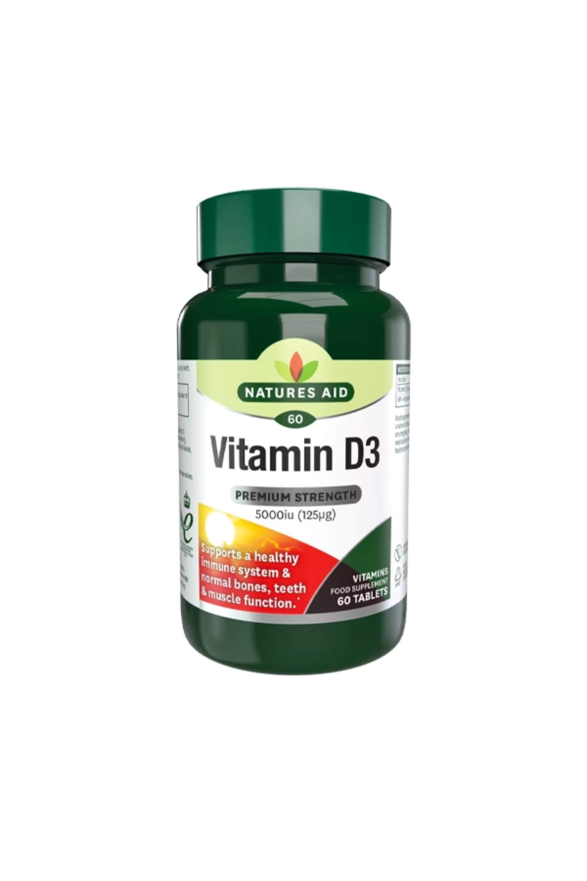 NATURE AID VITAMIN D3 5000 IU 60S