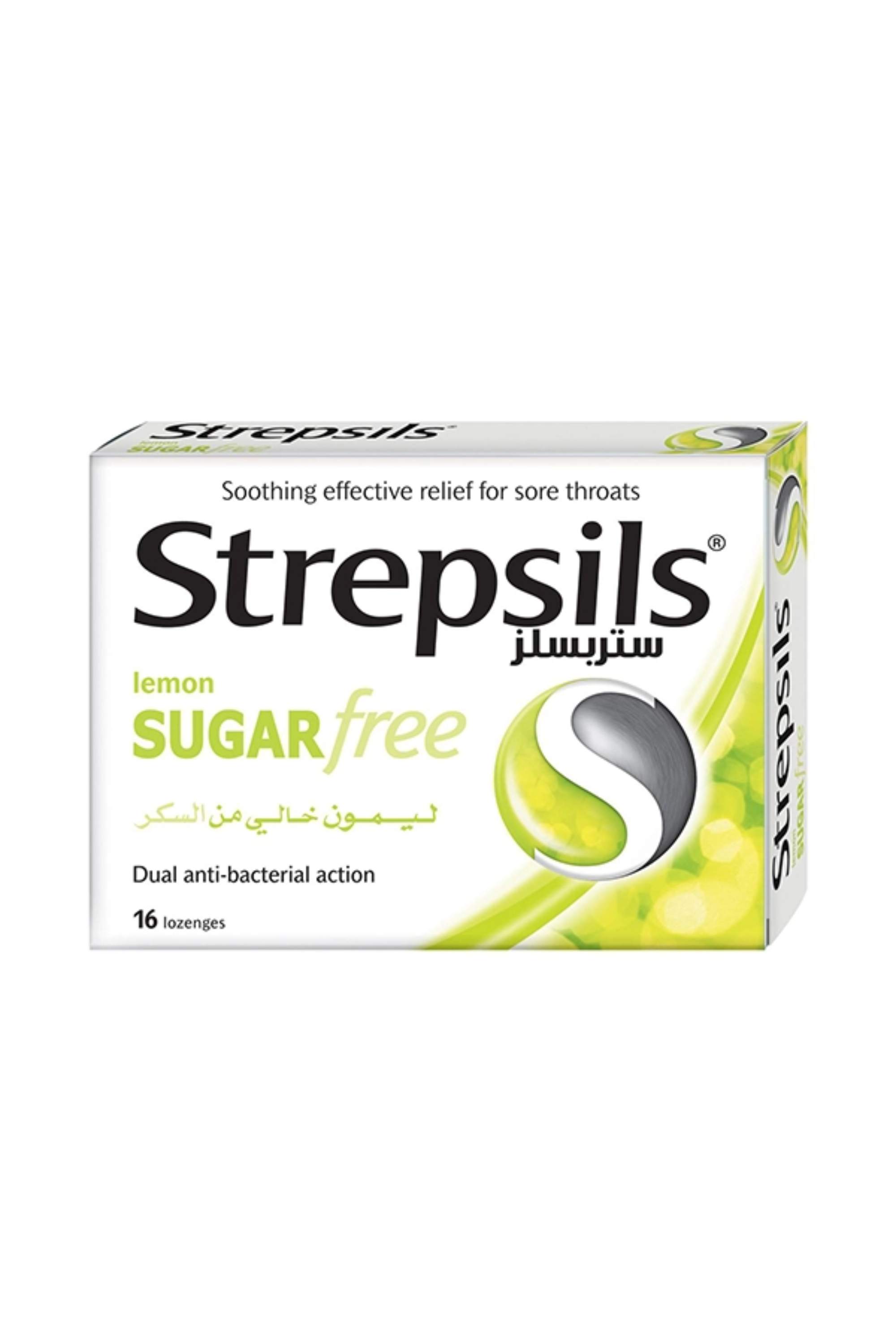 STREPSILS LEMON SUGAR FREE 16'S LOZENGES