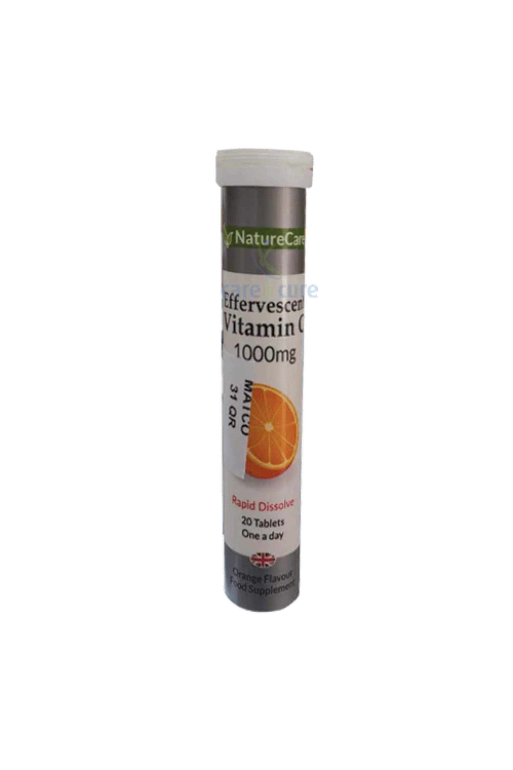 NATURECARE VITAMIN C 1000MG EFF. 20'S