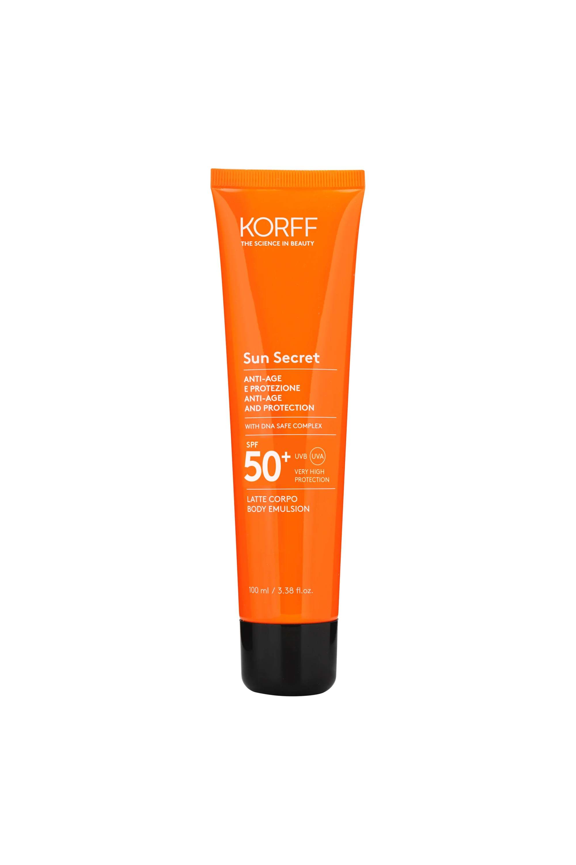 KORFF SUN SECRET BODY EMULSION LOTION SPF 50+ 100ML