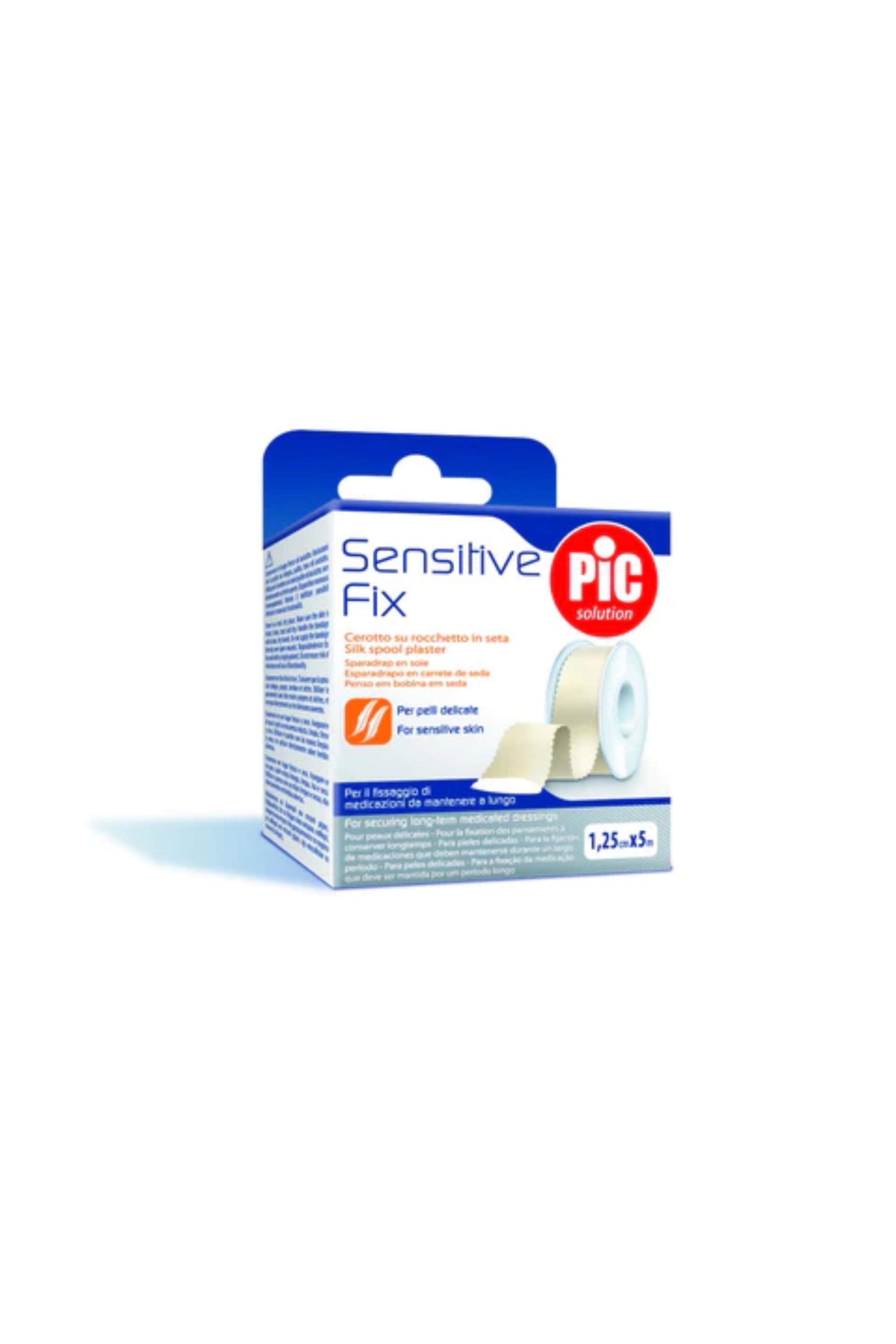 Pic Silk Spool Tape ( 1.25 Cm X 5M) Plaster 1 PC