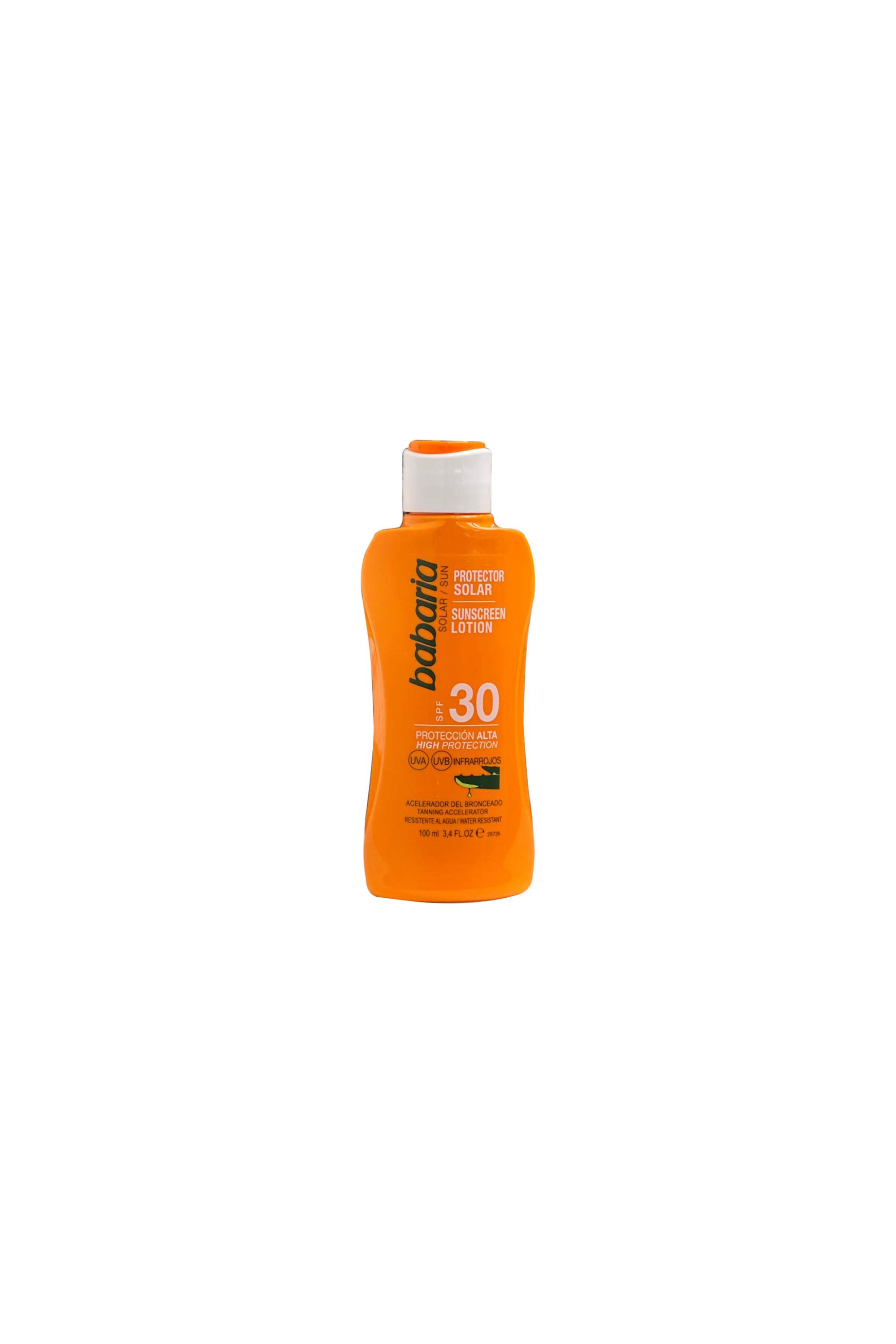BABARIA LECHE SOL ALOE SPF30 100ML