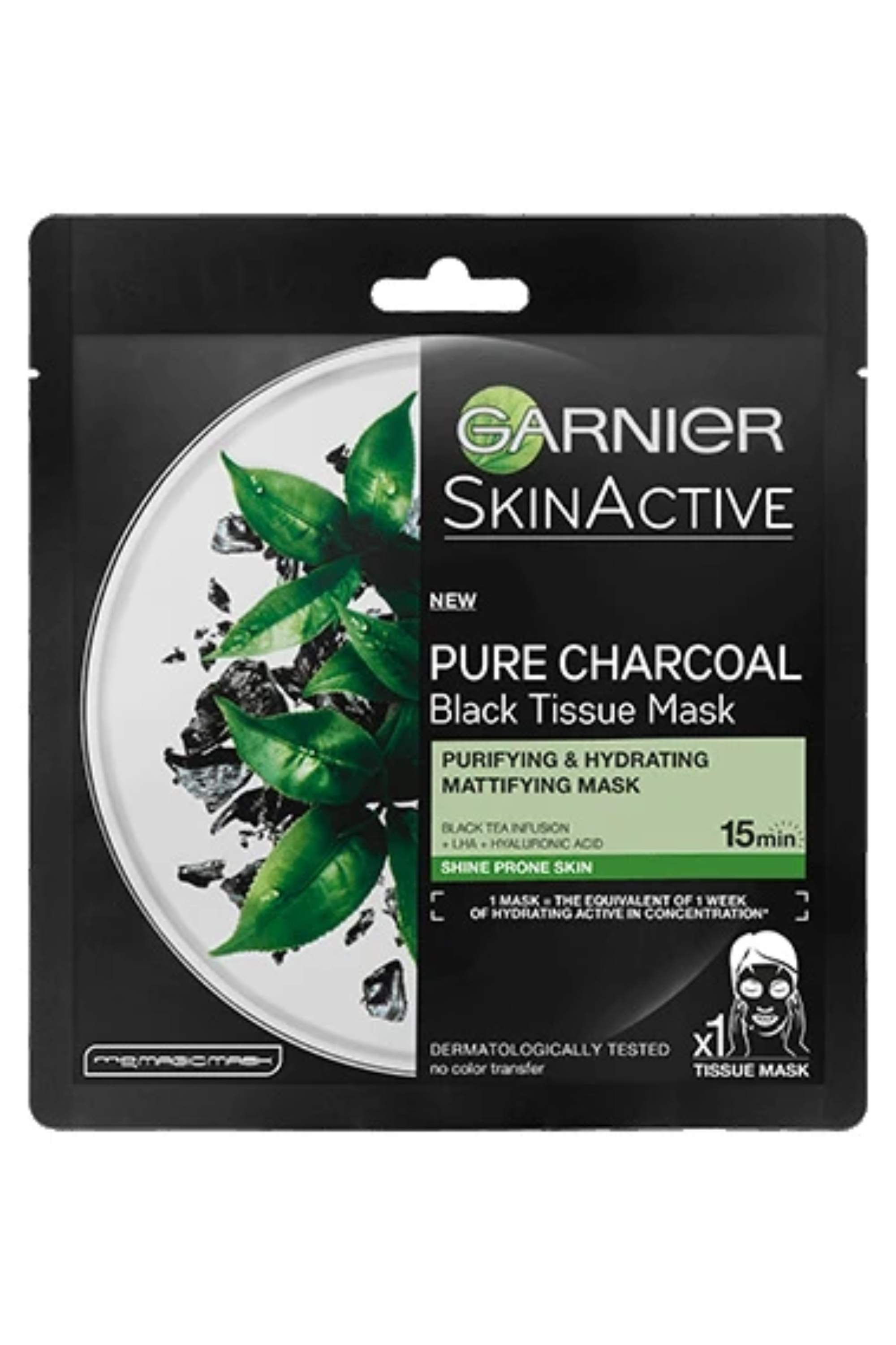 GARNIER SKIN ACTIVE CHARCOAL TISSUE MASK