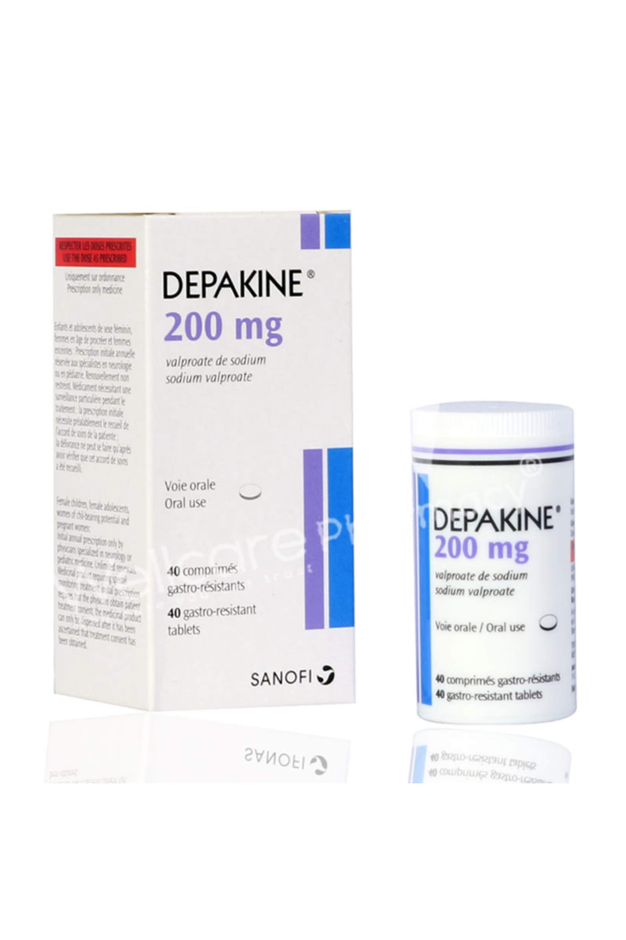 DEPAKINE 200MG TAB 40'S
