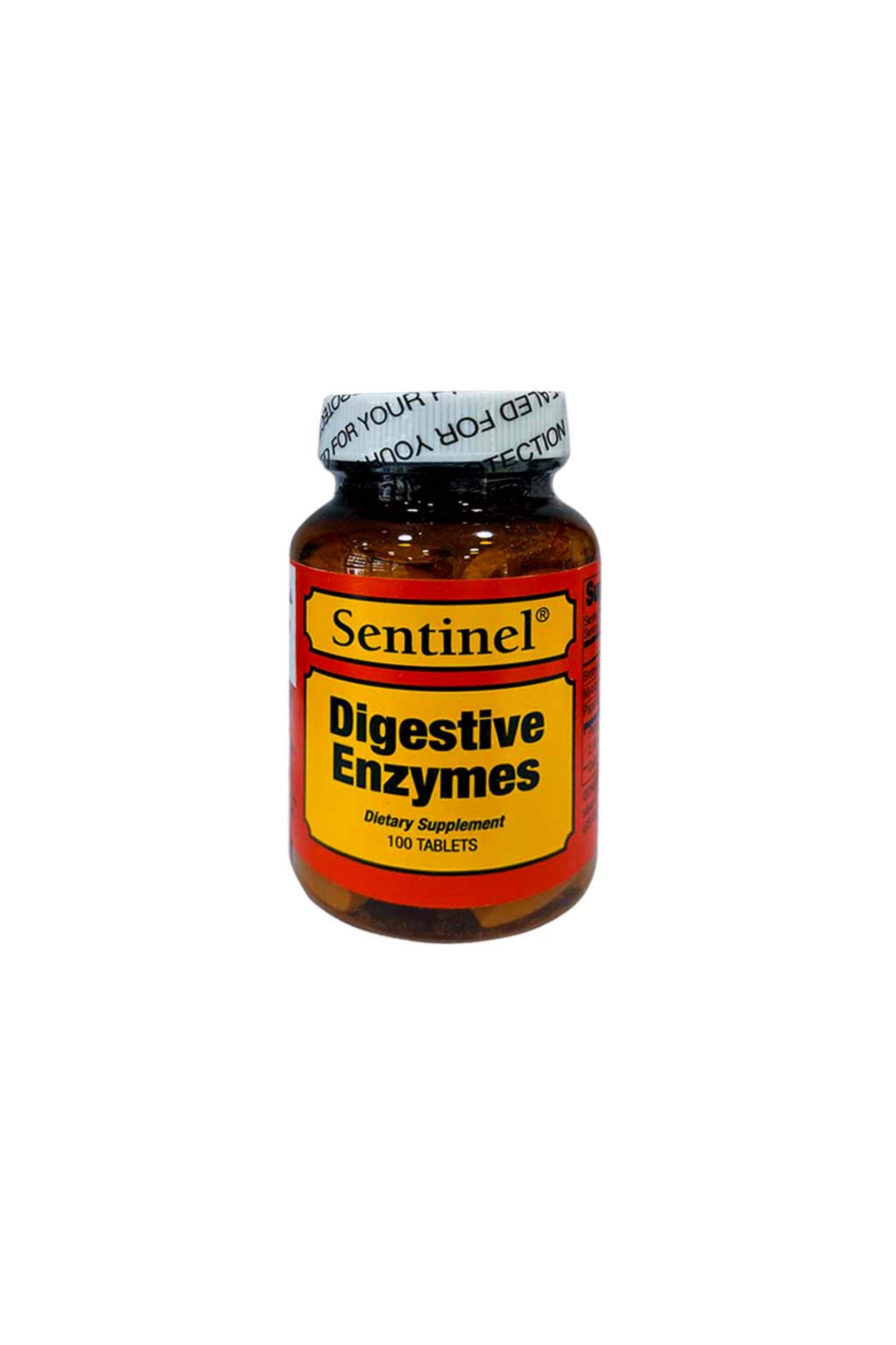 SENTINEL DIGESTIVE ENZYMES W/PAP.TAB 100'S