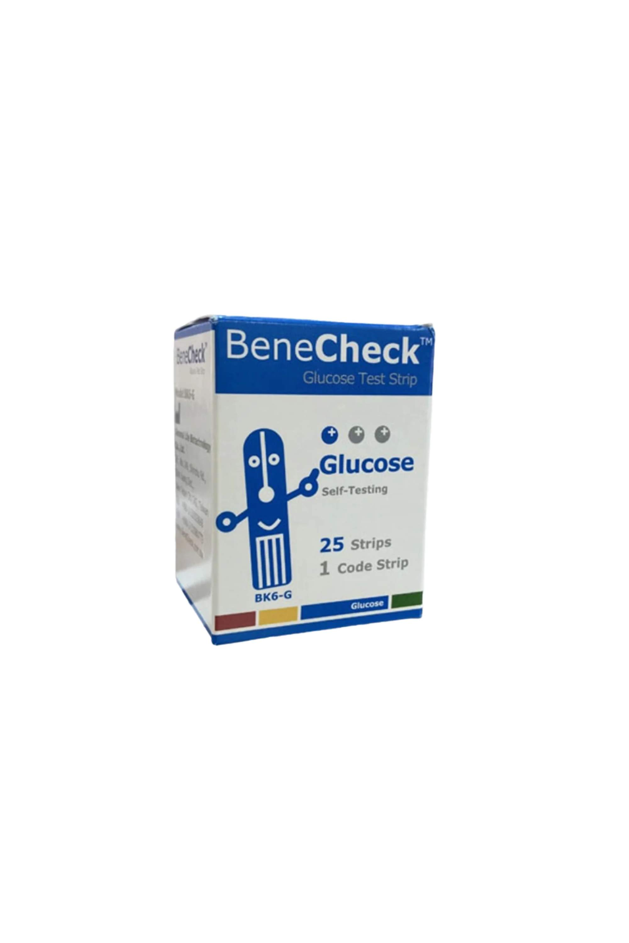 BENECHECK BLOOD GLUCOSE TEST STRIP 25'S 120855