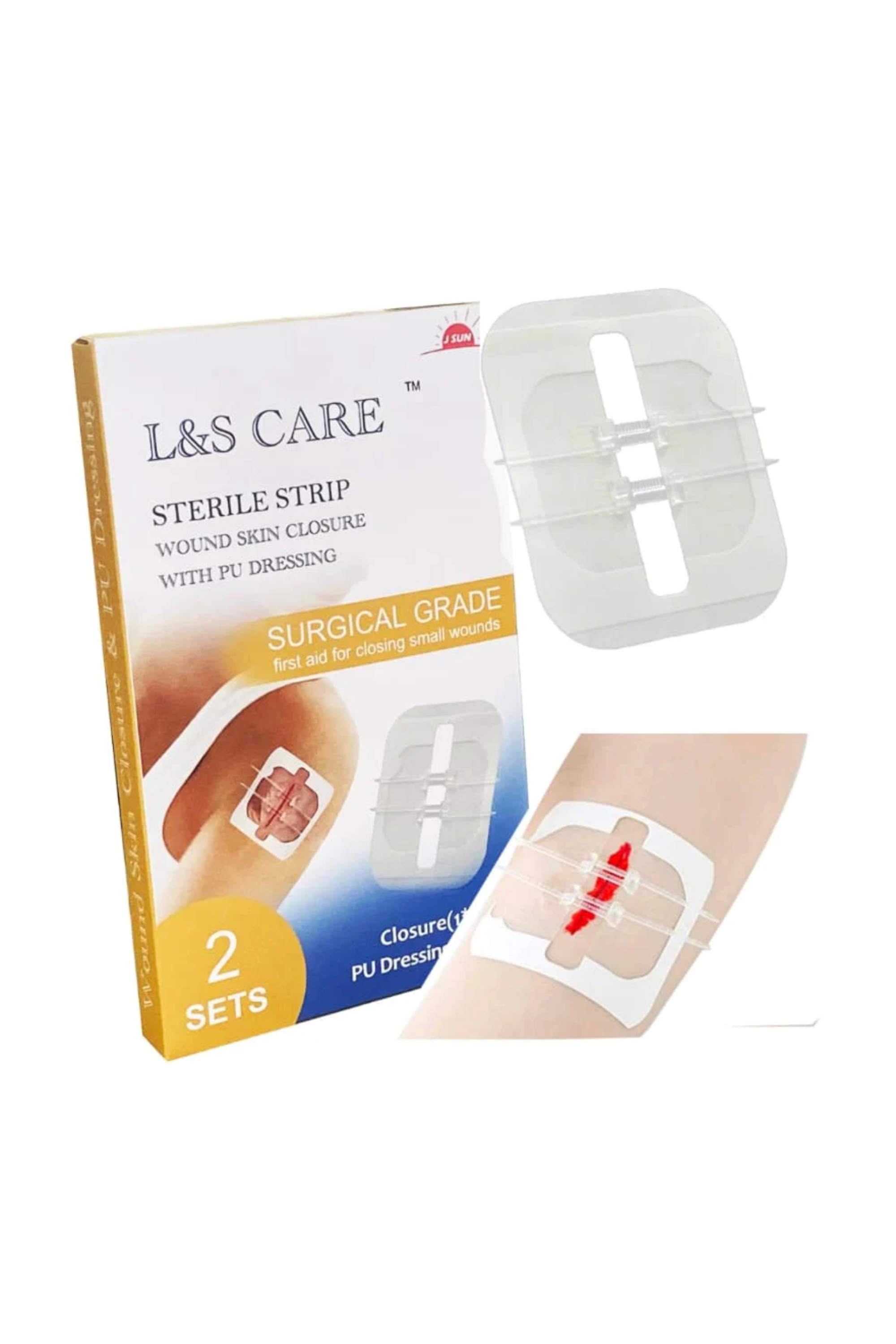 L&S Care Sterile Wound Closer Strips 2's