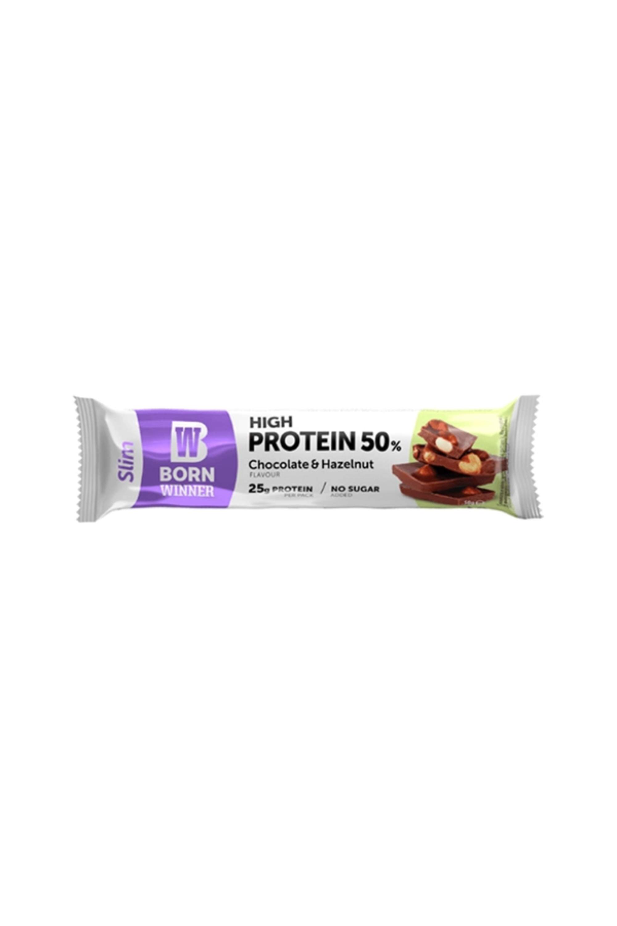 Born Winner Slim Protein Bar Chocolate Hazelnut 50gm