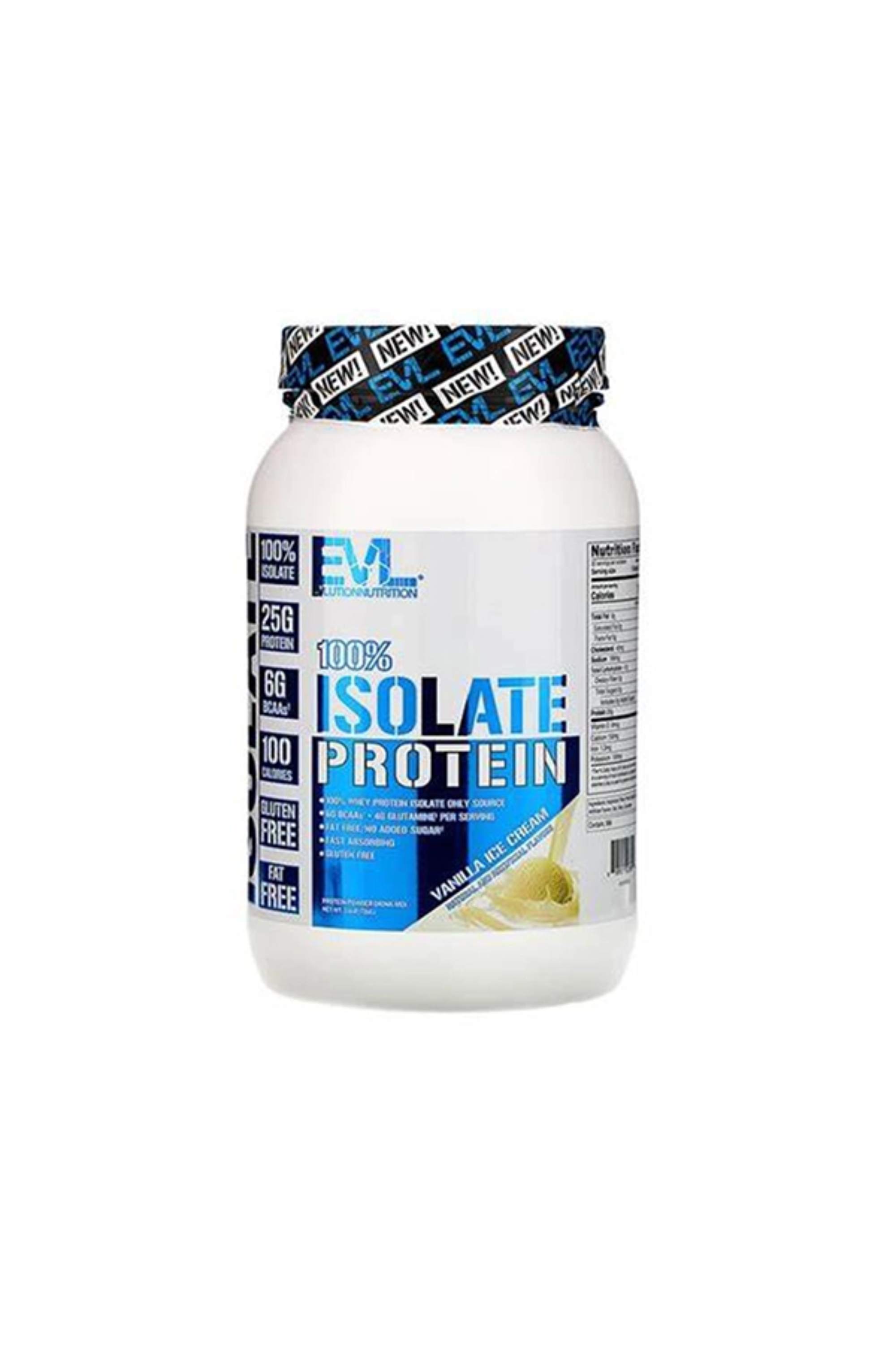 Evl Isolate Protein Vanilla Ice Cream 1.6 LB