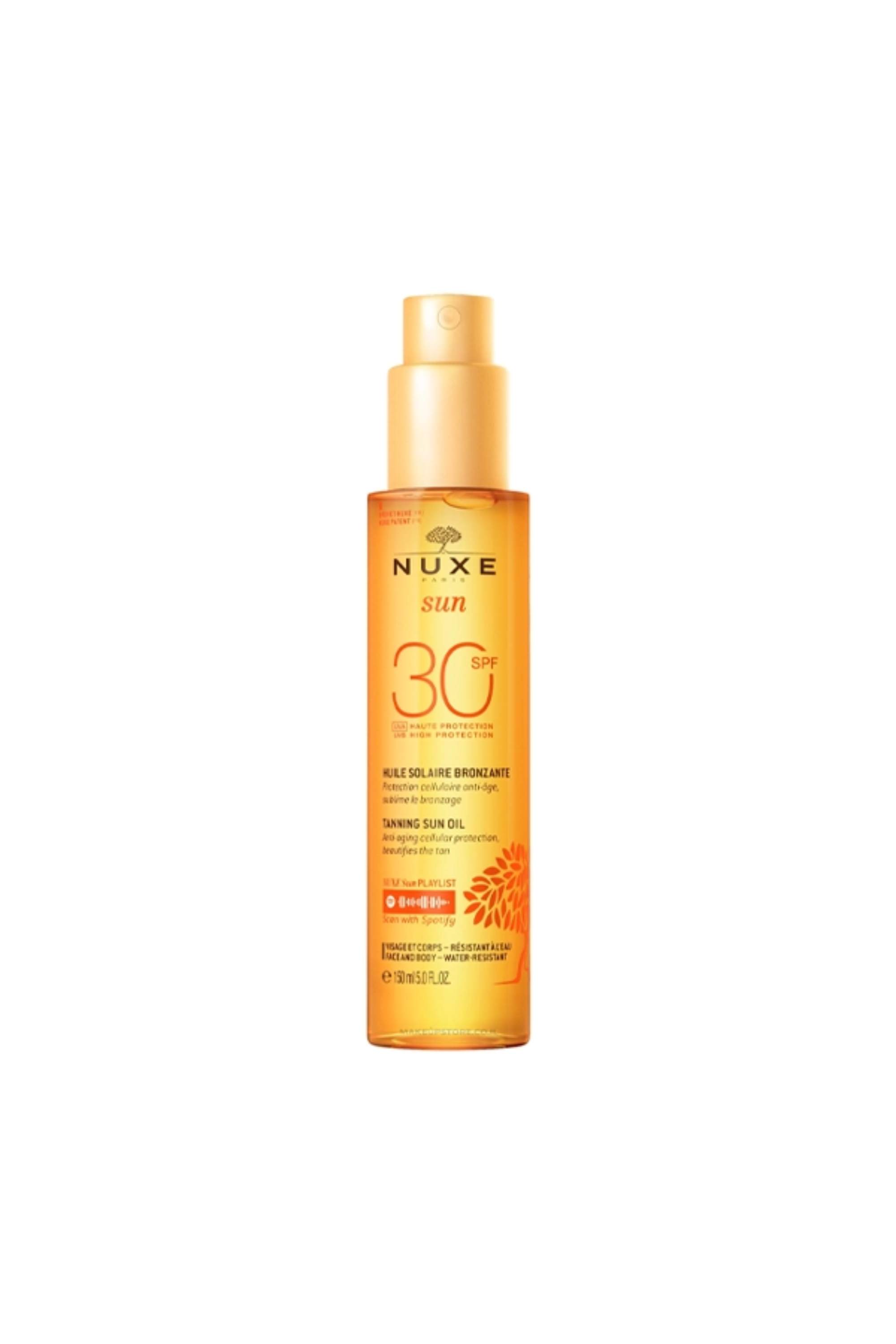 NUXE SUN SPF10 HUILE BROZANTE VISAGE ET CORPS FIABLE PROTECTION TANNING OIL G1 150ML-EX01521