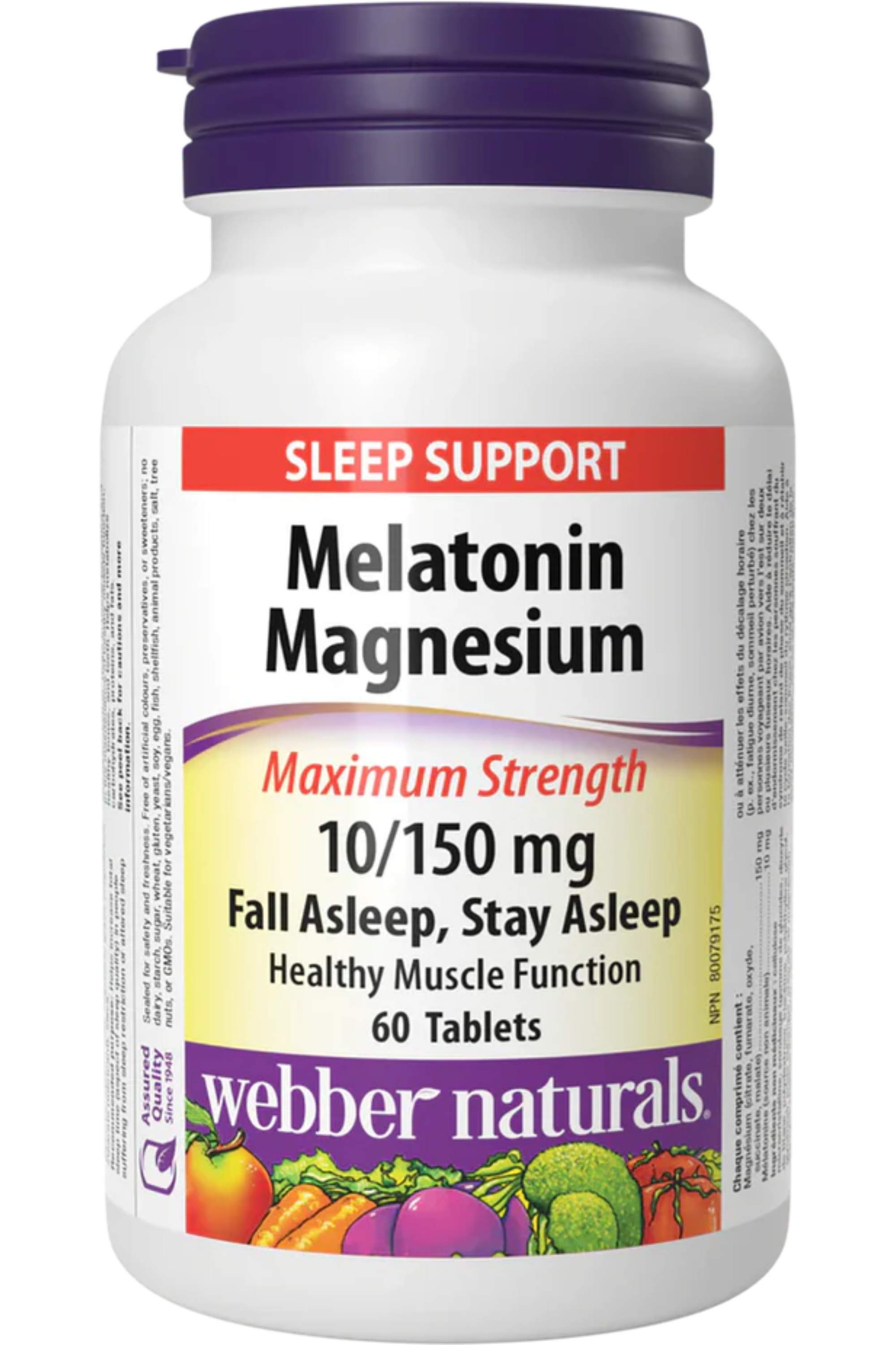 WN MELATONIN MAGNESIUM 10/150 MG TAB 60'S