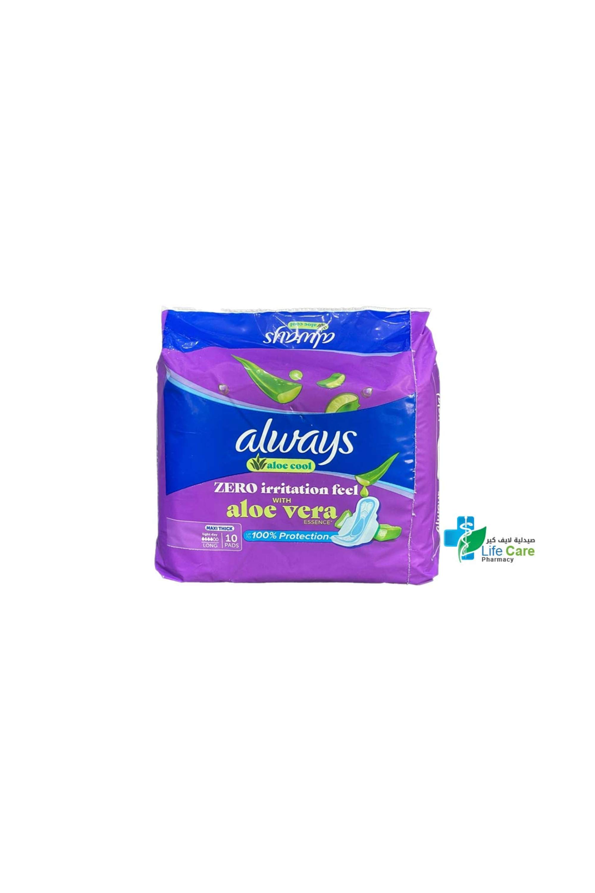 ALWAYS LW MAXI THICK ALEO COOL 16*10 PCS