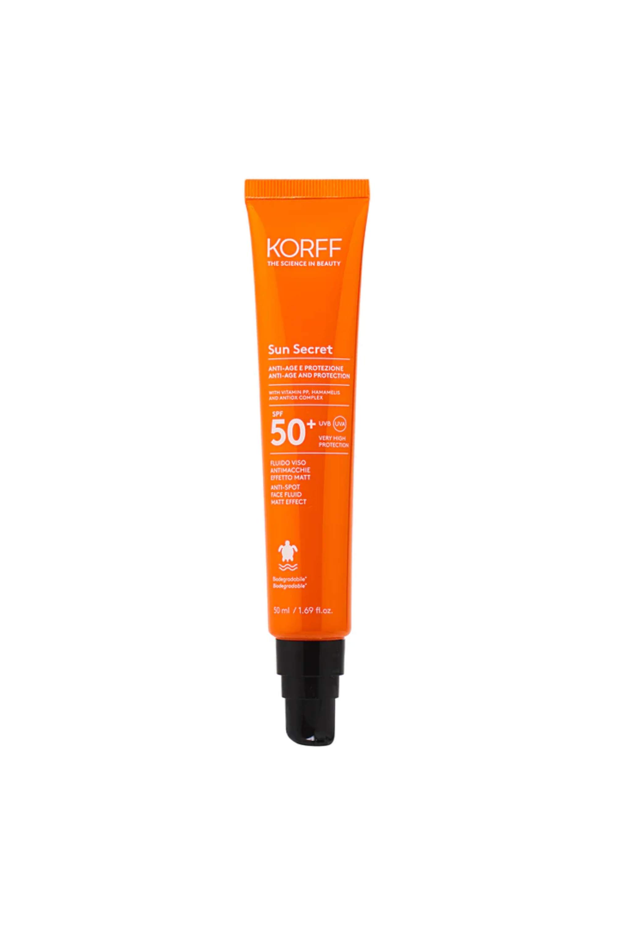 KORFF SUN SECRET ANTI SPOT FACE FLUID MATT EFFECT SPF 50+ 50 ML